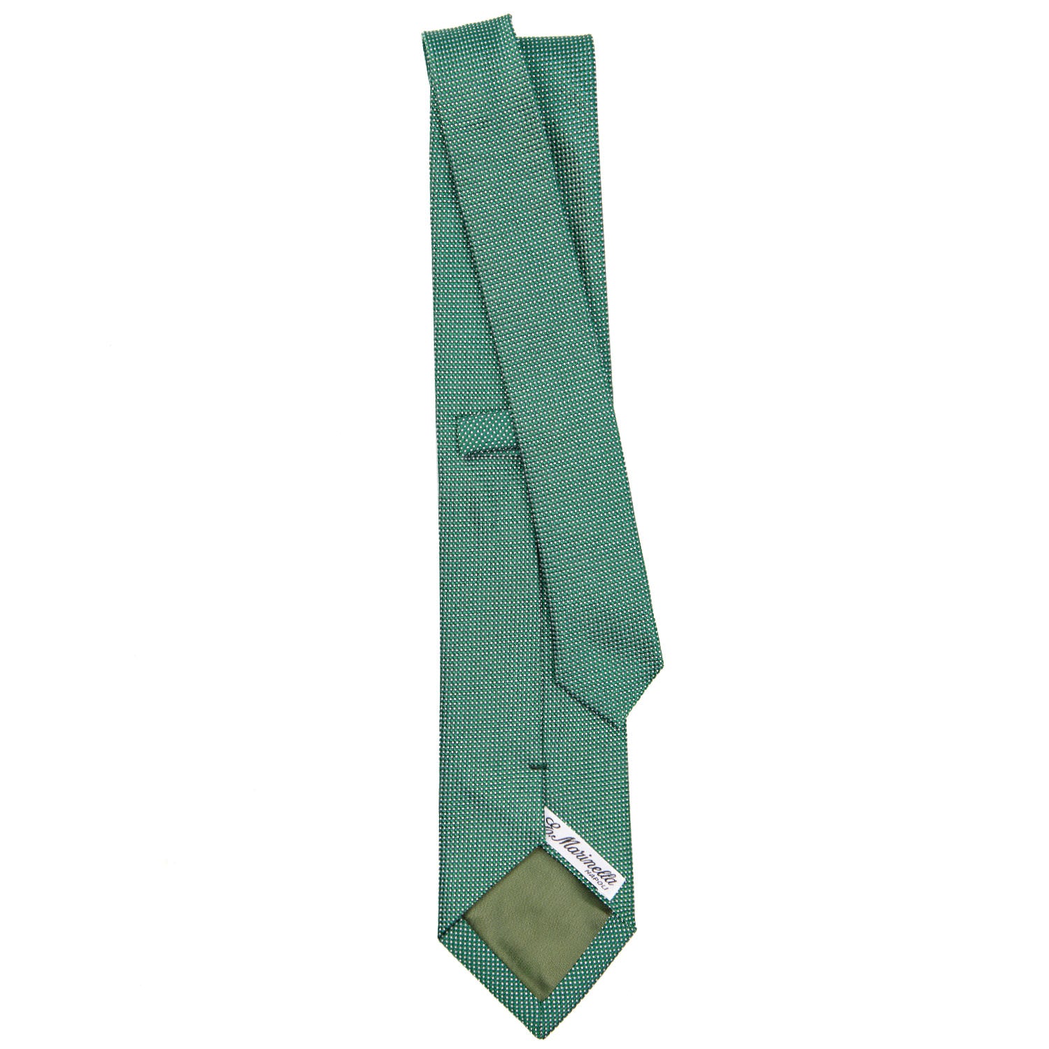 GREEN CEREMONIAL JACQUARD SILK TIE - Image 3