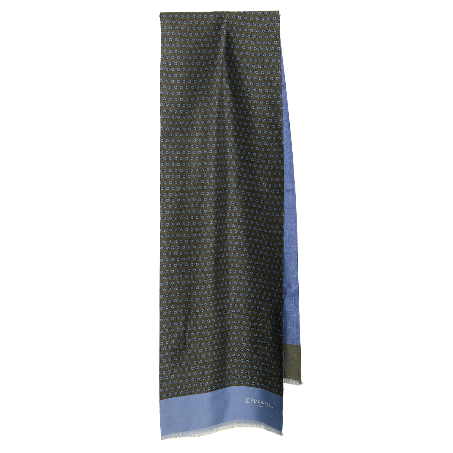 GREEN DOUBLE SILK SCARF