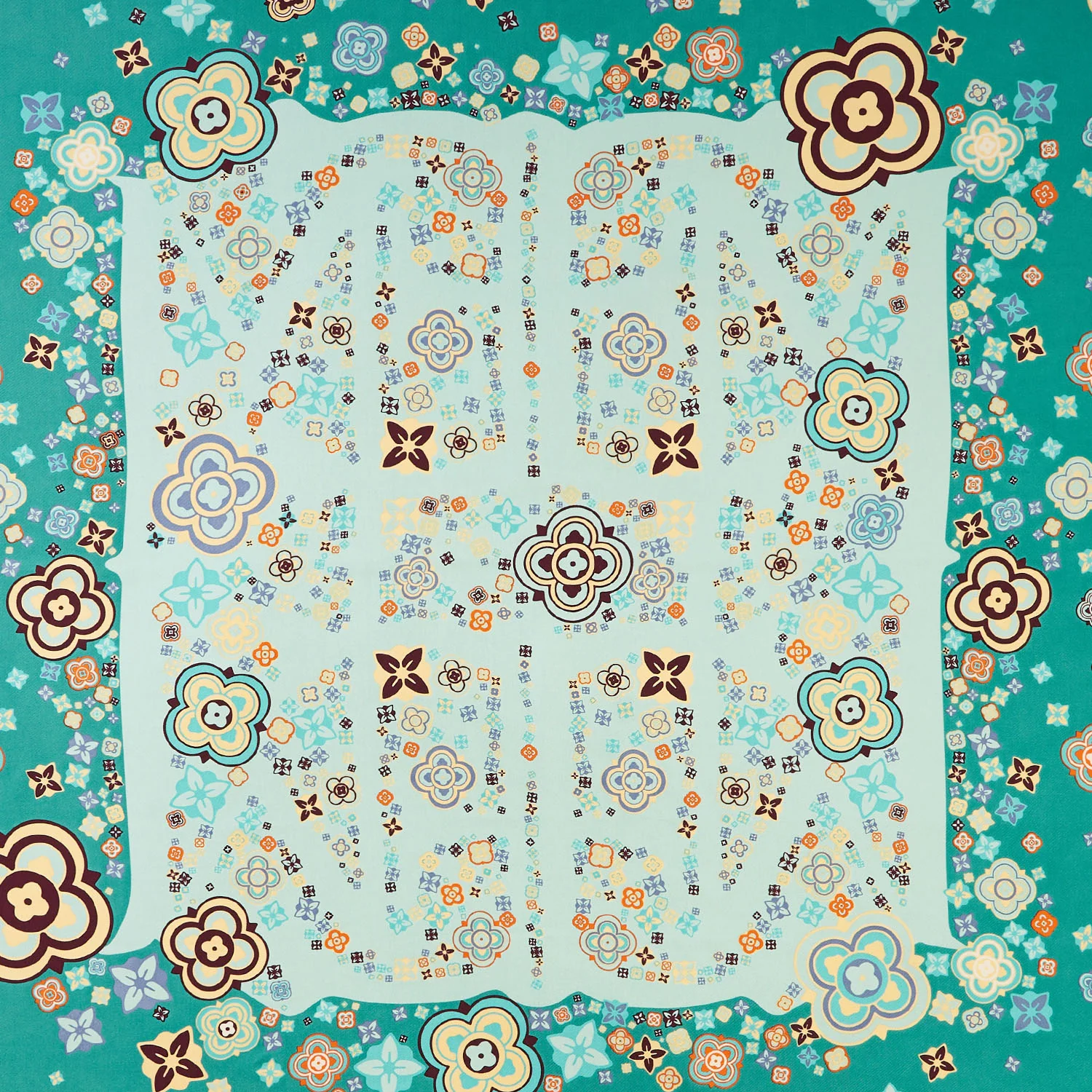 GREEN SILK SCARF 90 - Image 2