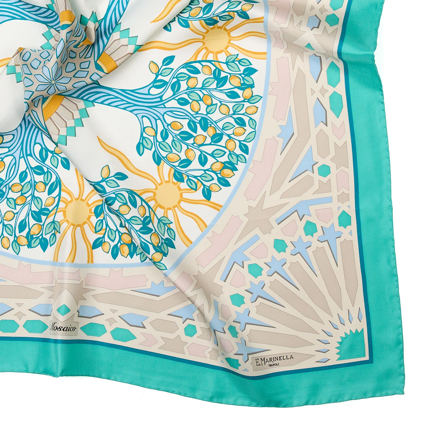 GREEN SILK SCARF 90 - Image 4