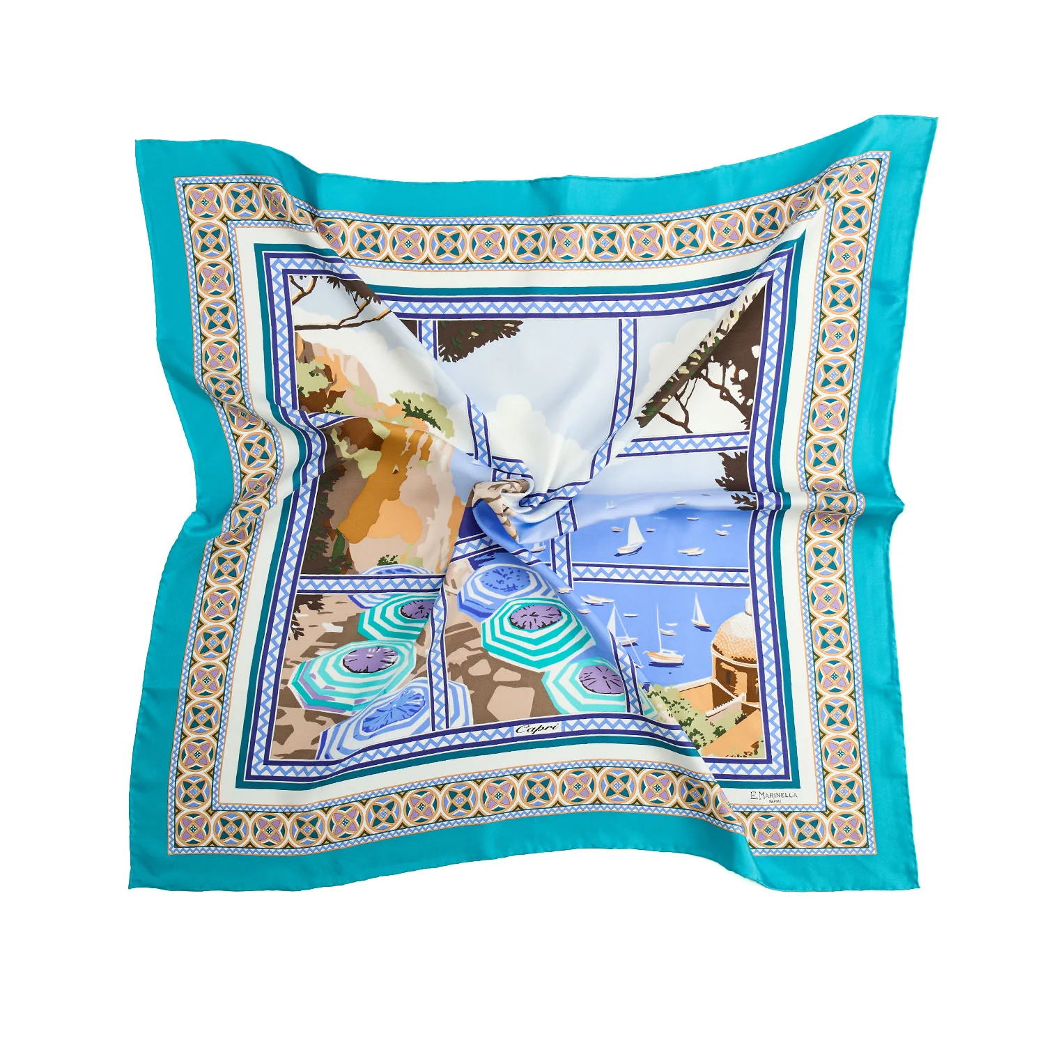 GREEN SILK SCARF 90 - Image 3