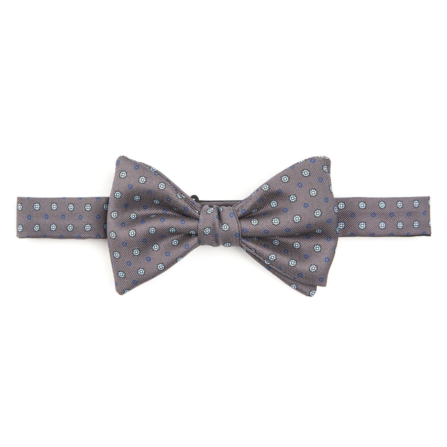 DARK GREY PRE-KNOTTED SILK BOWTIE - Image 3