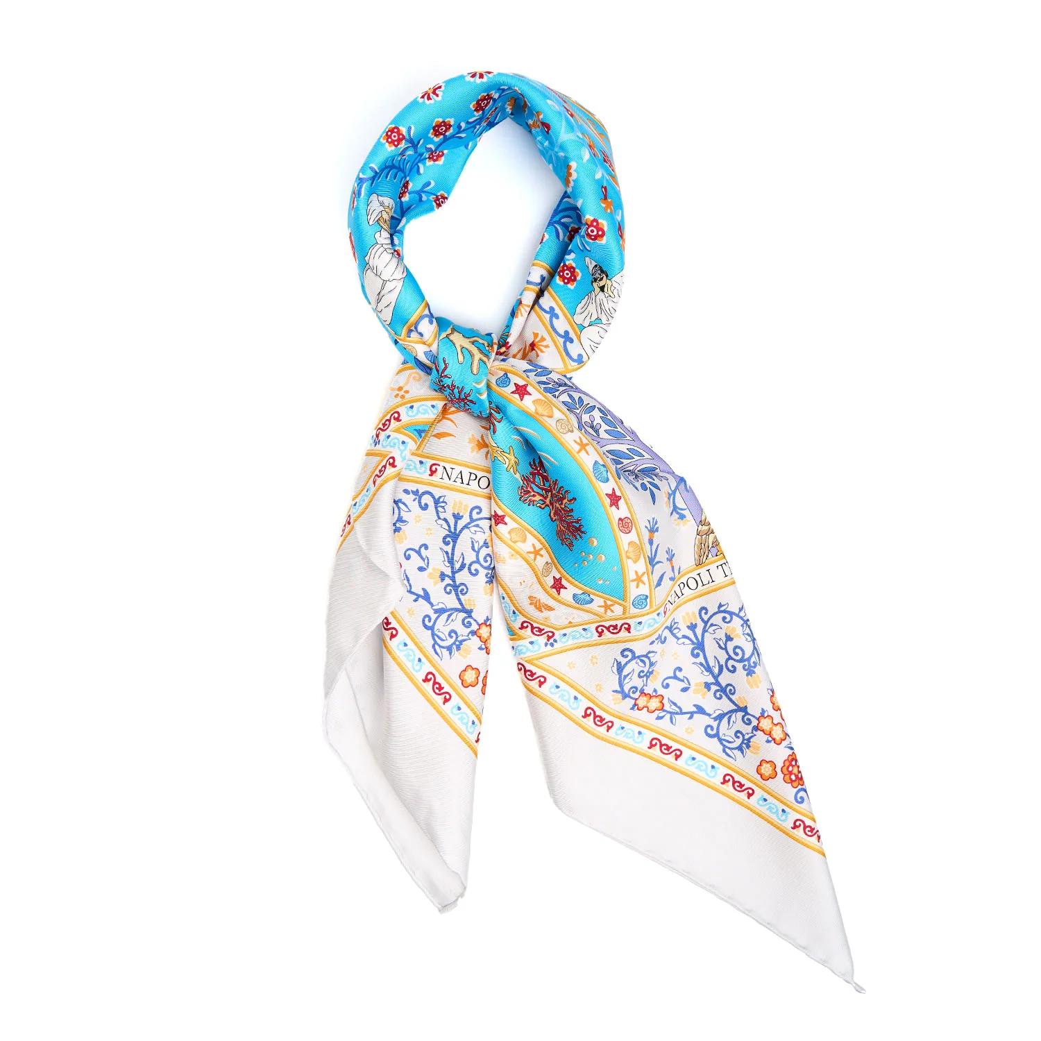 GREY SILK SCARF 90 - Image 2