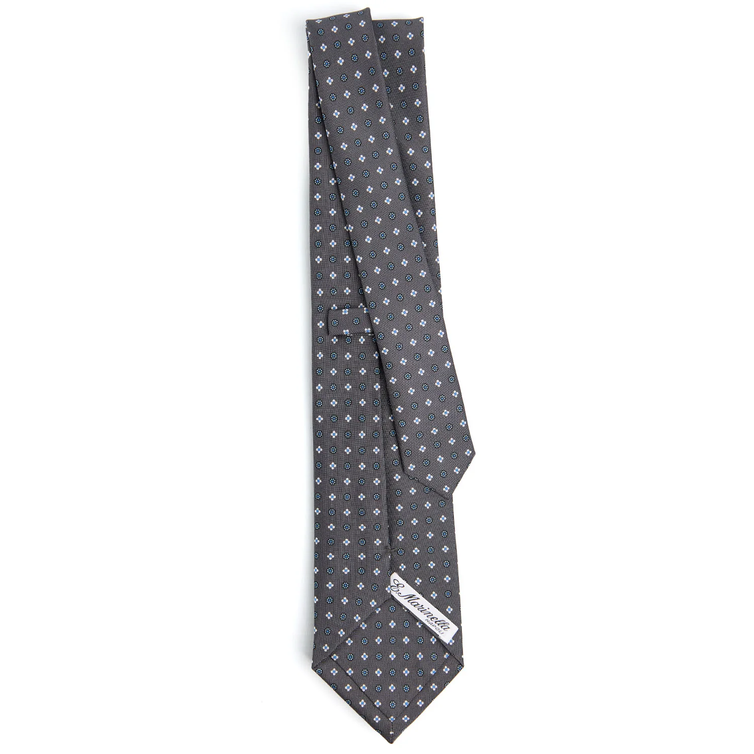 DARK GREY CLASSIC SILK TIE - Image 3
