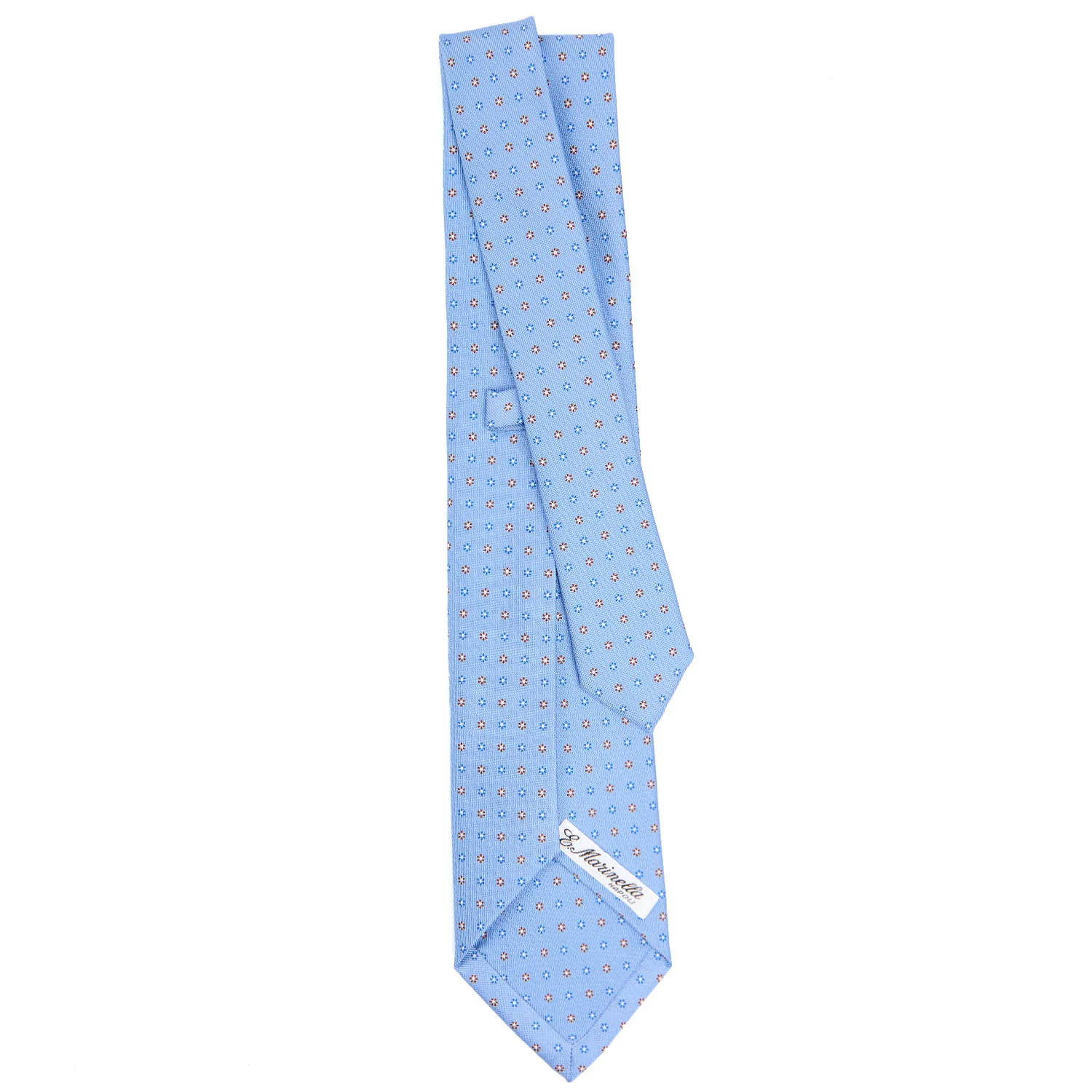 LIGHT BLUE 5 FOLD SARTORIAL SILK TIE - Image 3