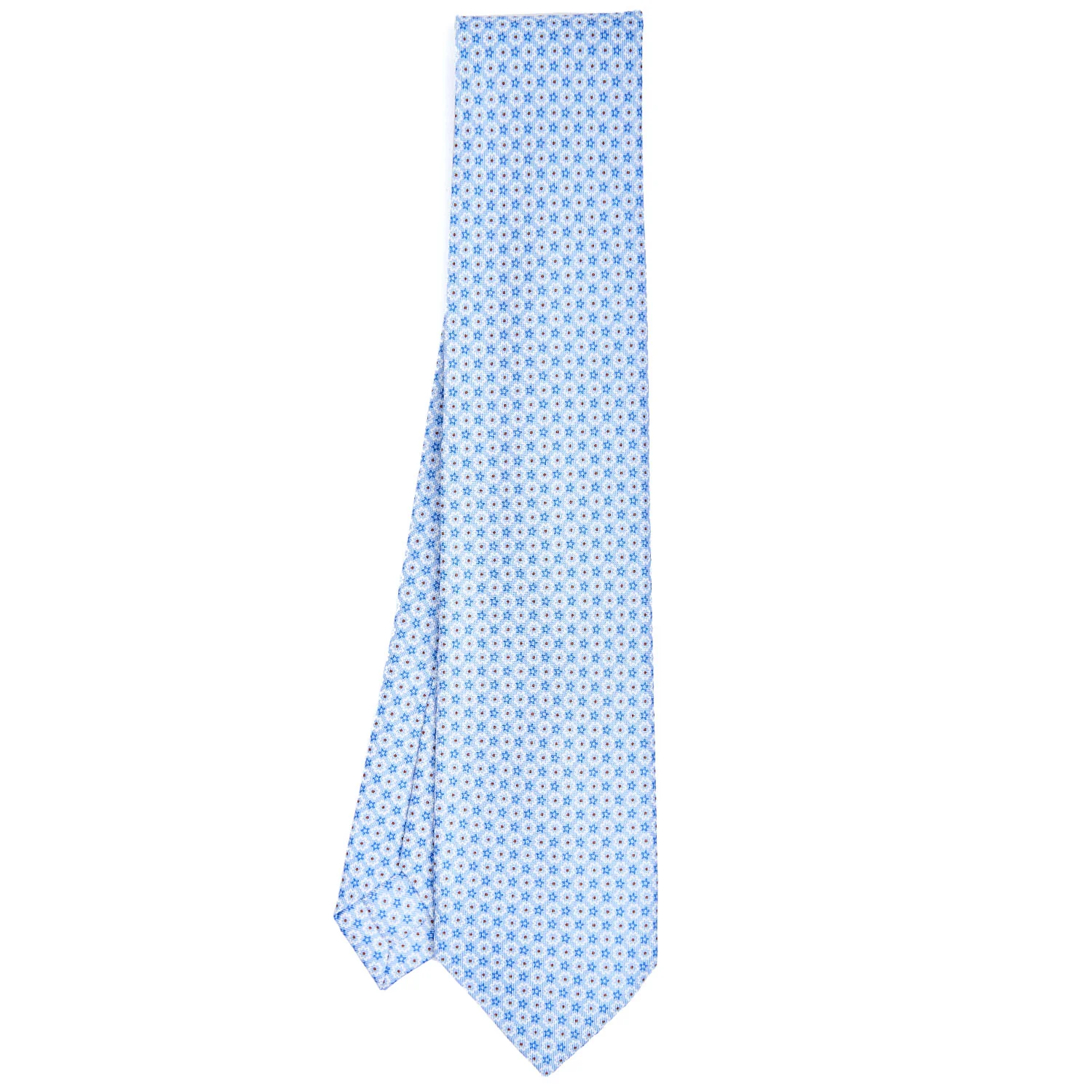 LIGHT BLUE 9 FOLD SARTORIAL SILK TIE - Image 2
