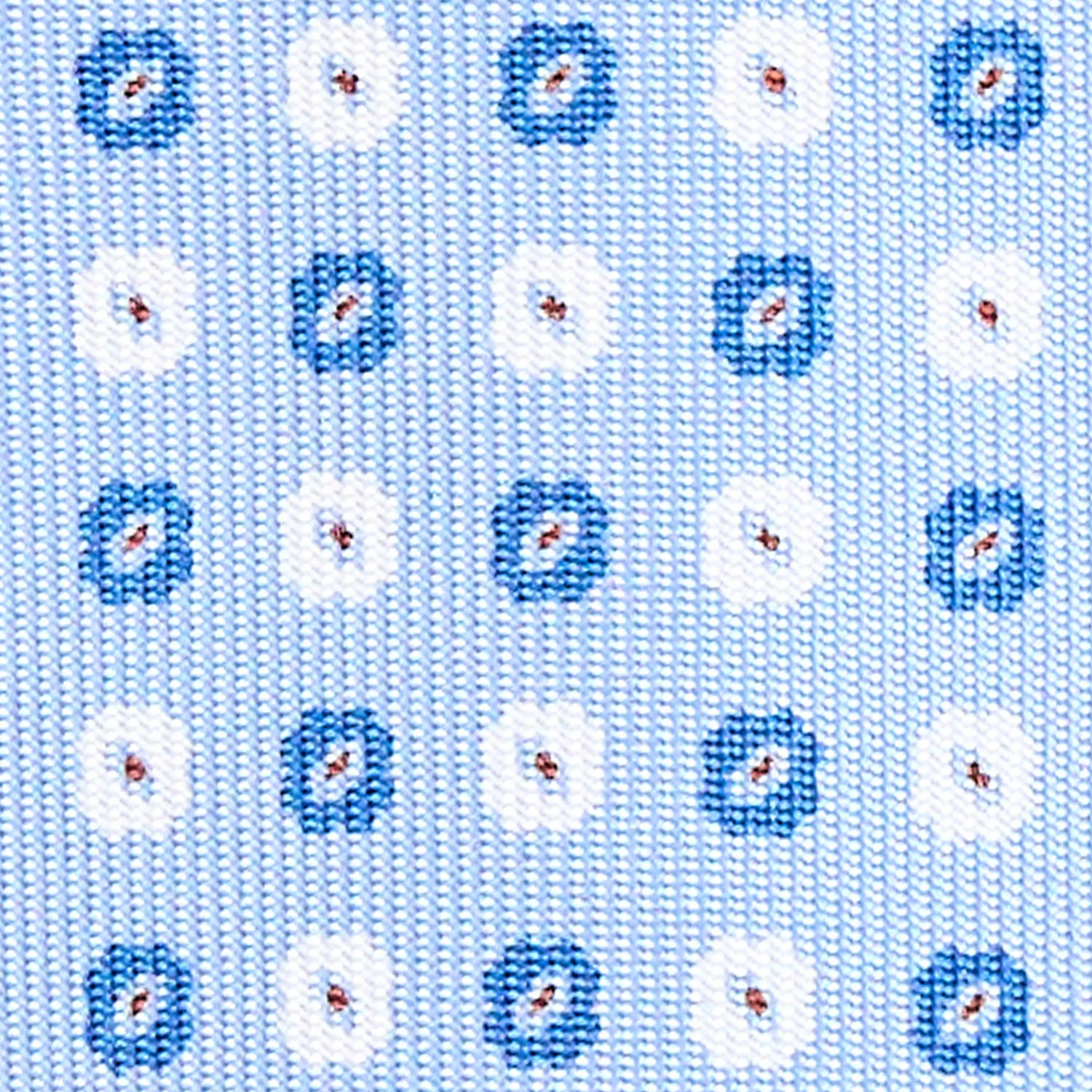 LIGHT BLUE 9 FOLD SARTORIAL SILK TIE - Image 4