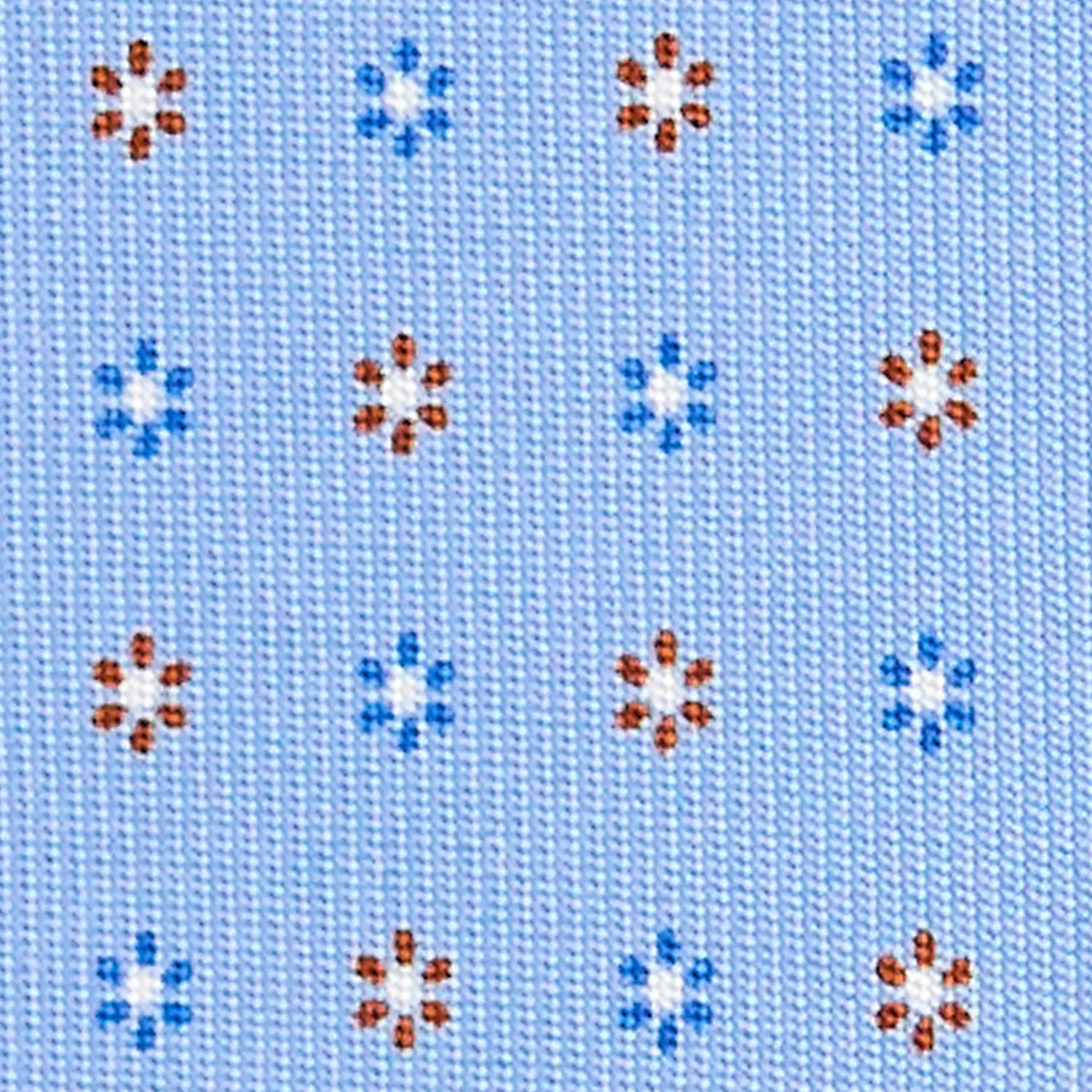 LIGHT BLUE 9 FOLD SARTORIAL SILK TIE - Image 4