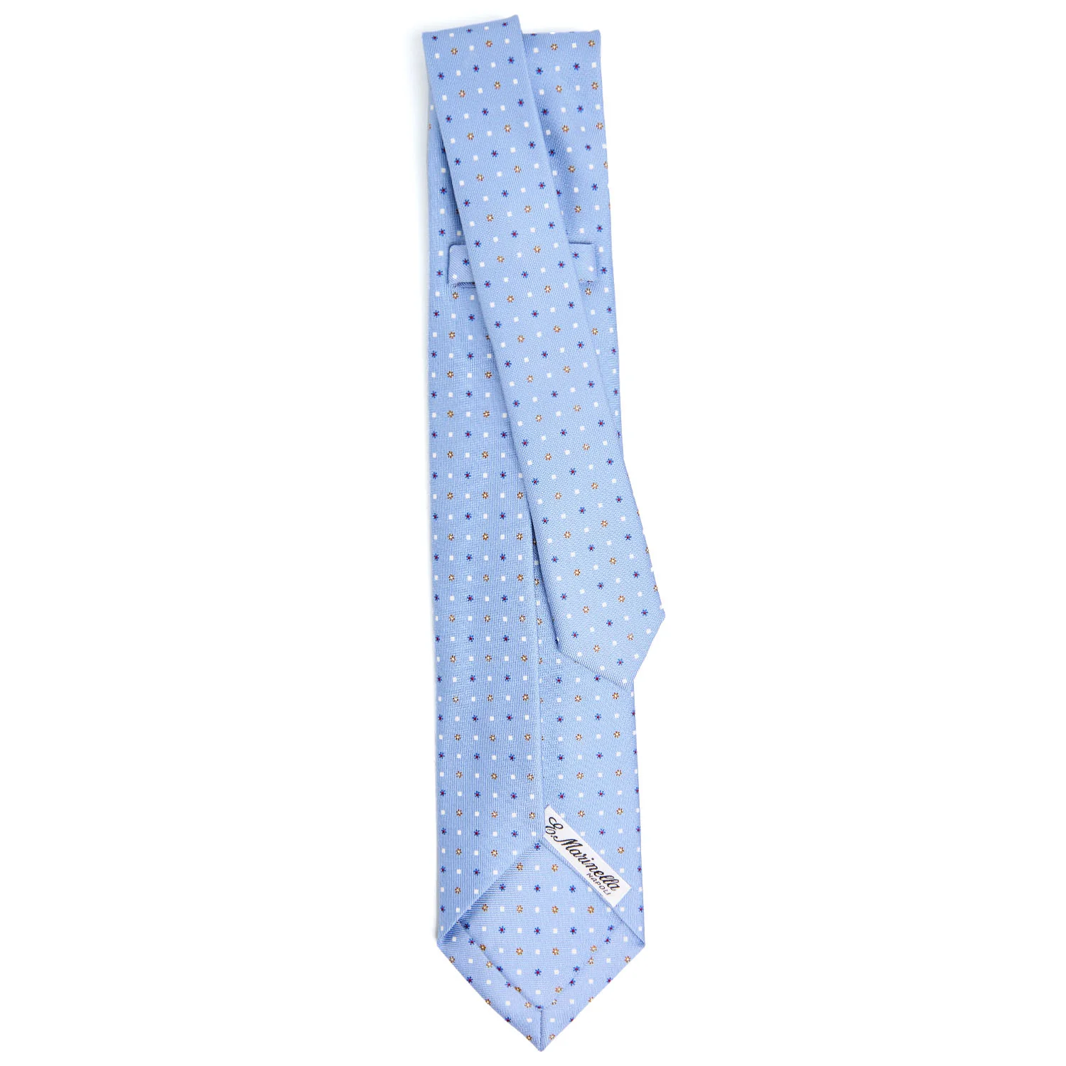 LIGHT BLUE 9 FOLD SARTORIAL SILK TIE - Image 3