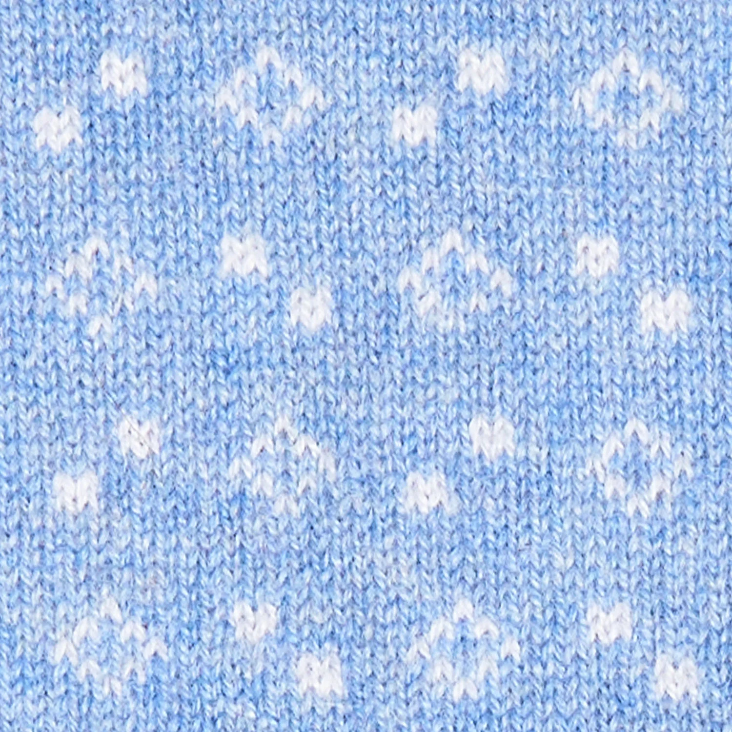 LIGHT BLUE AND WHITE TWO-TONE CASHMERE NECK WARMER - Image 2