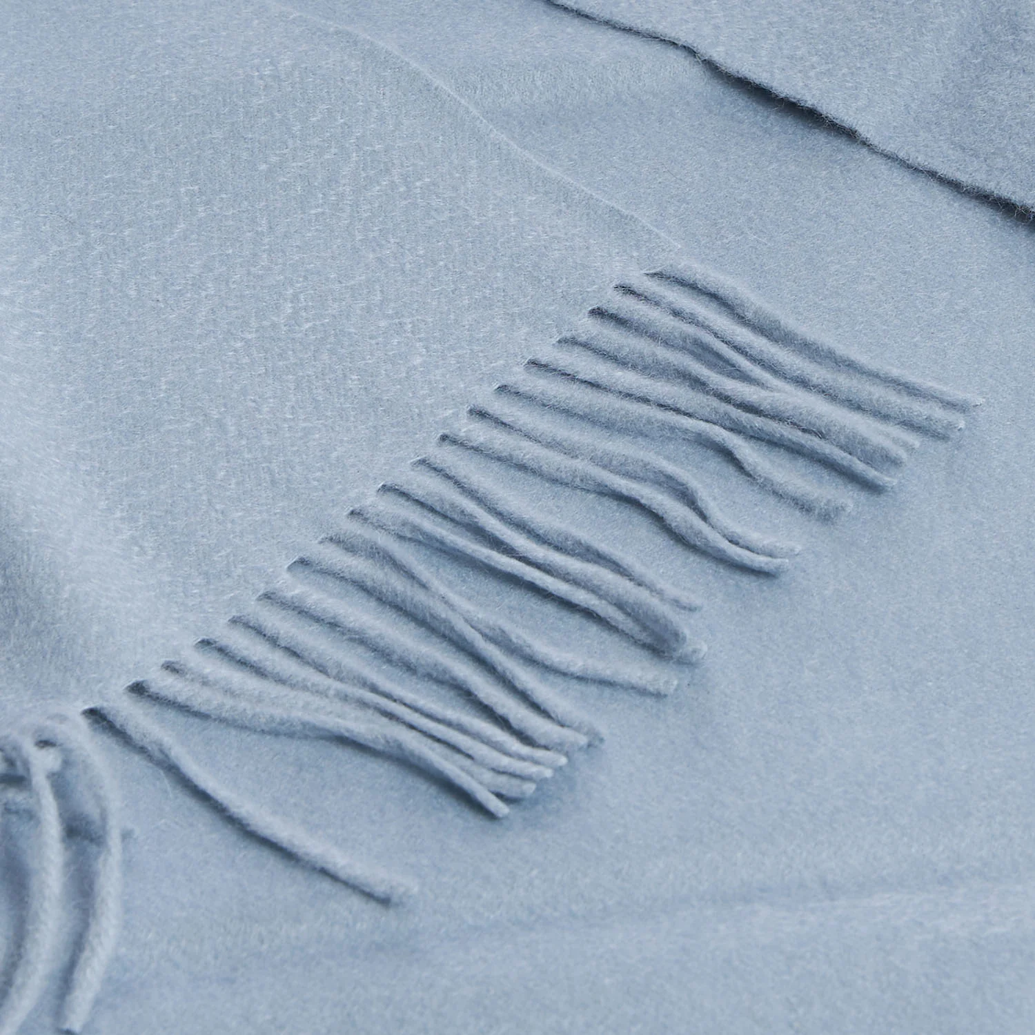 LIGHT BLUE CASHMERE SCARF - Image 4