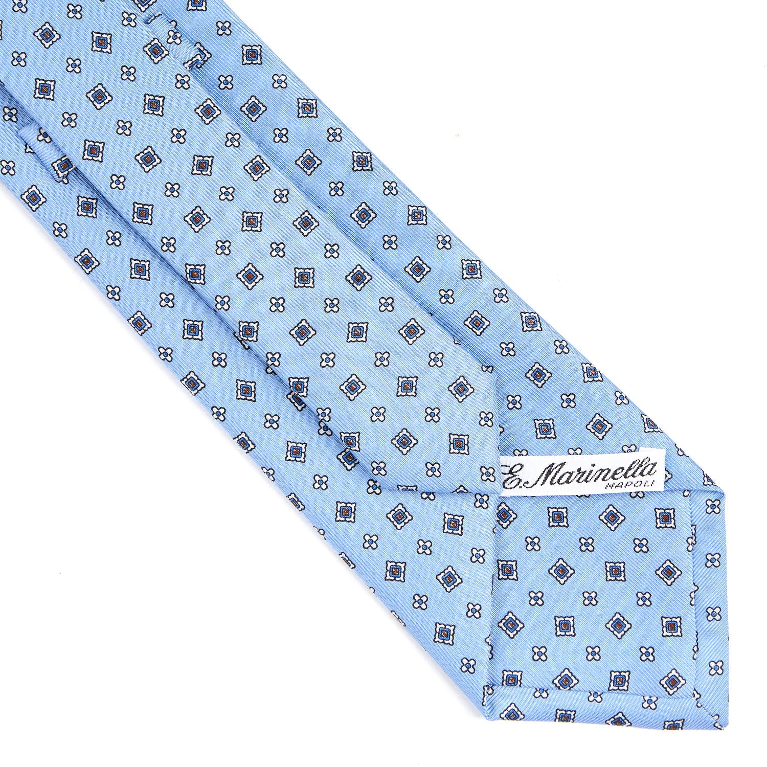 LIGHT BLUE CLASSIC SILK TIE - Image 4