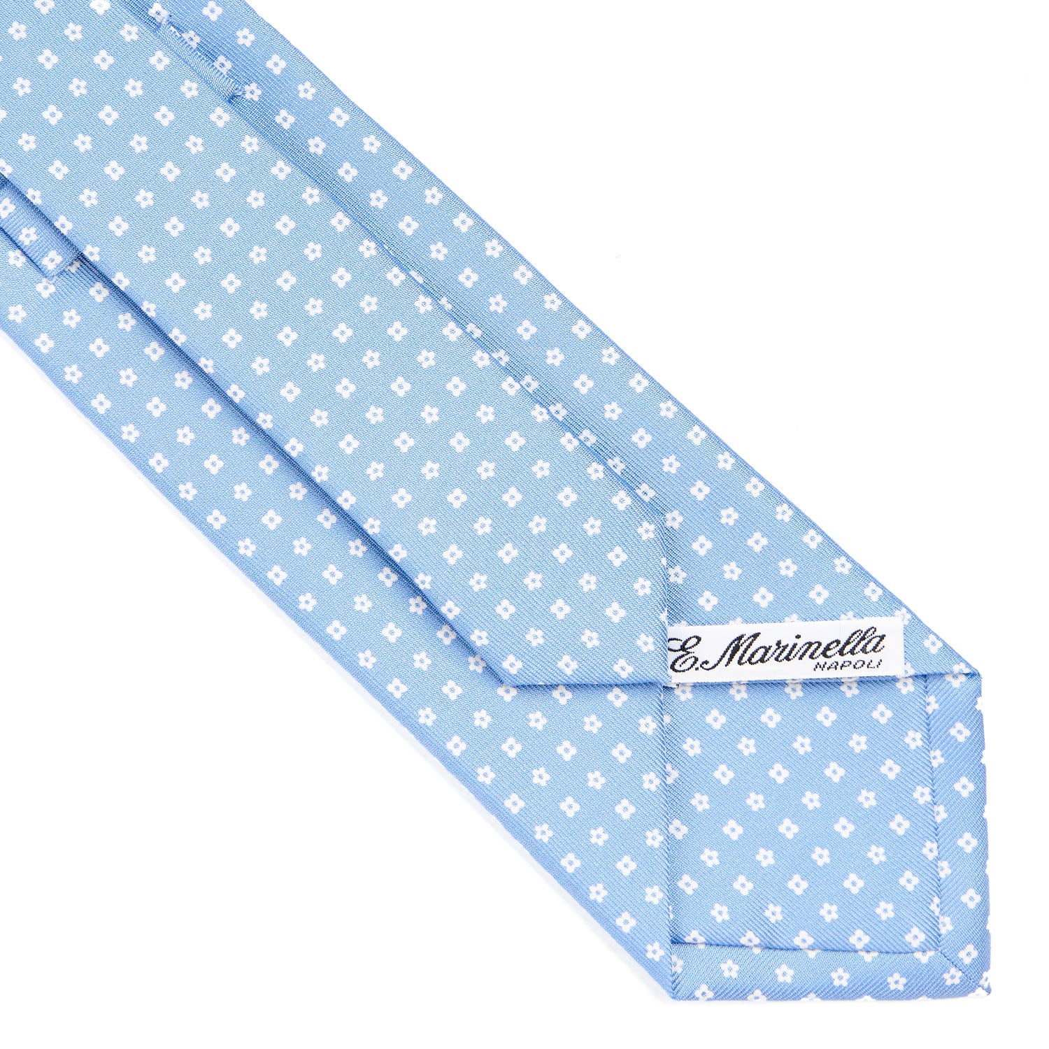LIGHT BLUE CLASSIC SILK TIE - Image 4
