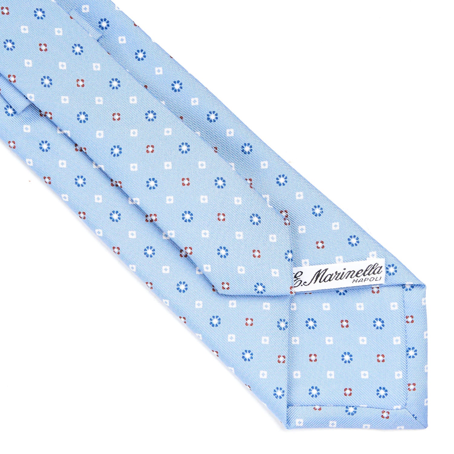 LIGHT BLUE CLASSIC SILK TIE - Image 4