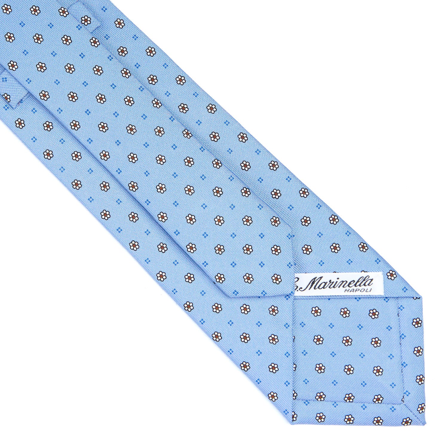 LIGHT BLUE CLASSIC SILK TIE - Image 4