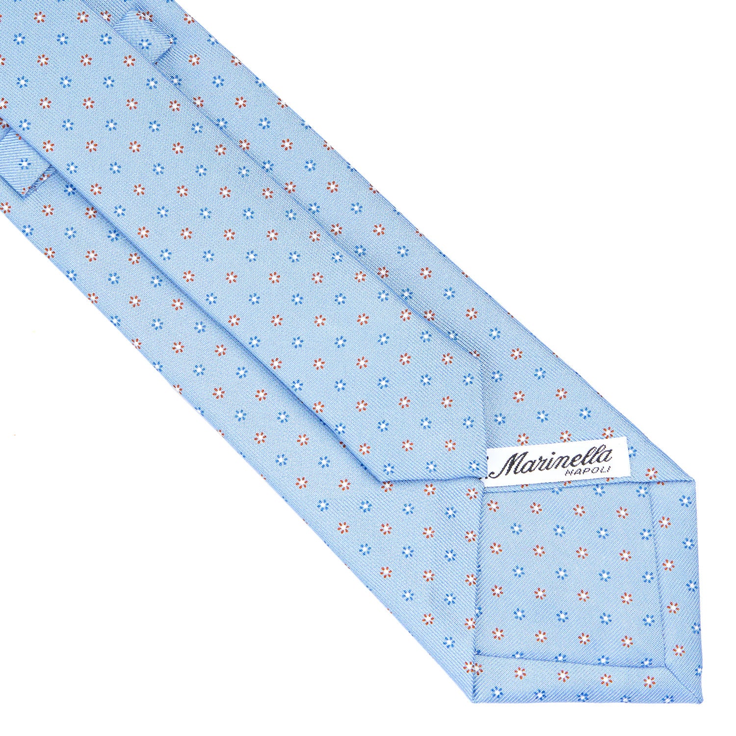 LIGHT BLUE CLASSIC SILK TIE - Image 4