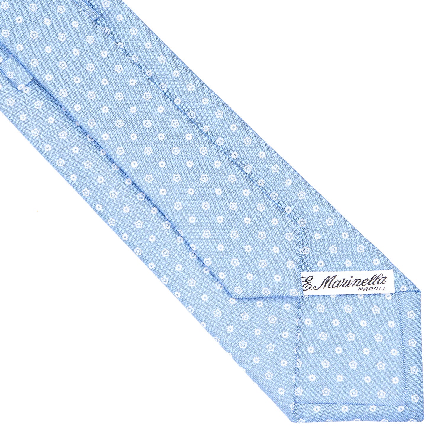 LIGHT BLUE CLASSIC SILK TIE - Image 4