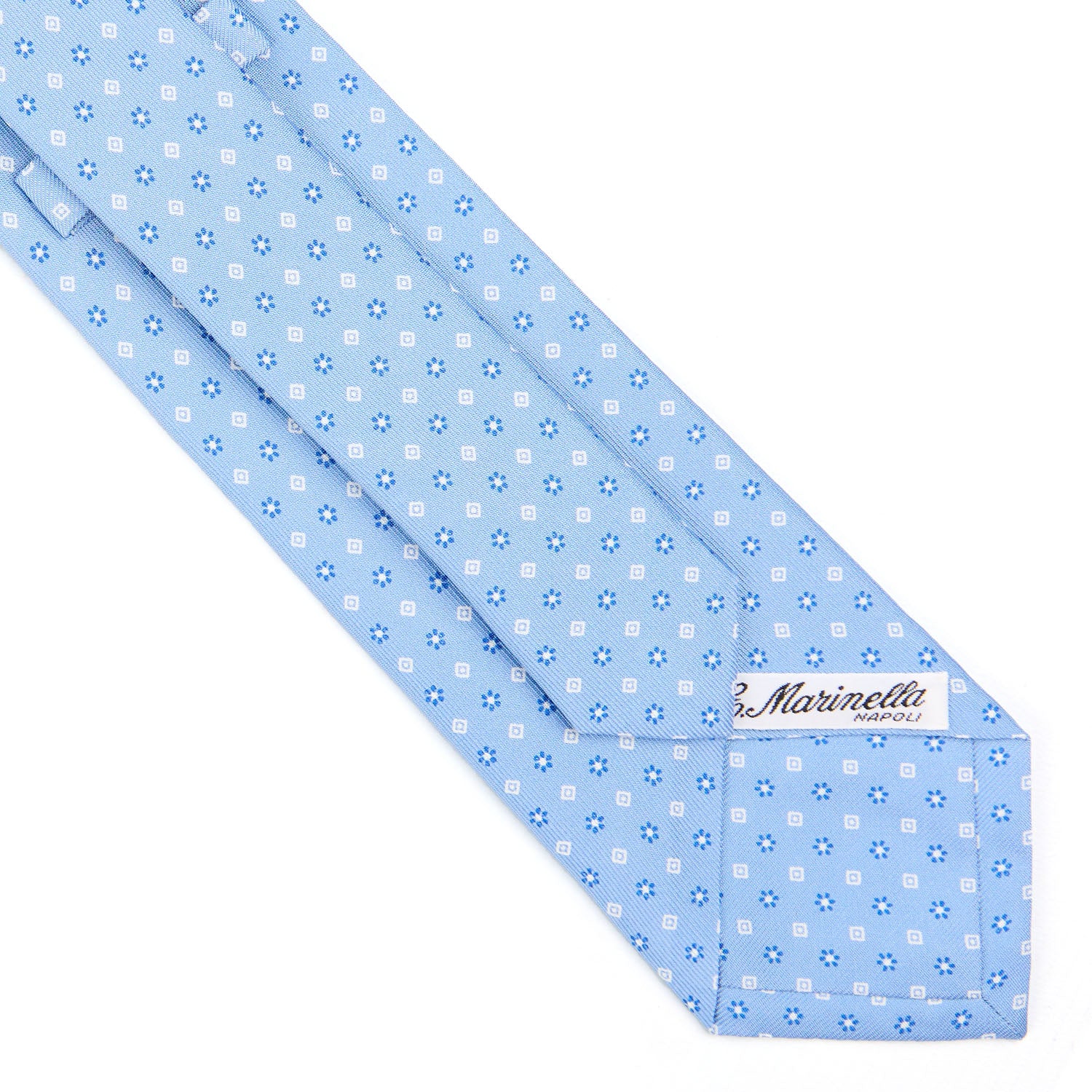 LIGHT BLUE CLASSIC SILK TIE - Image 4
