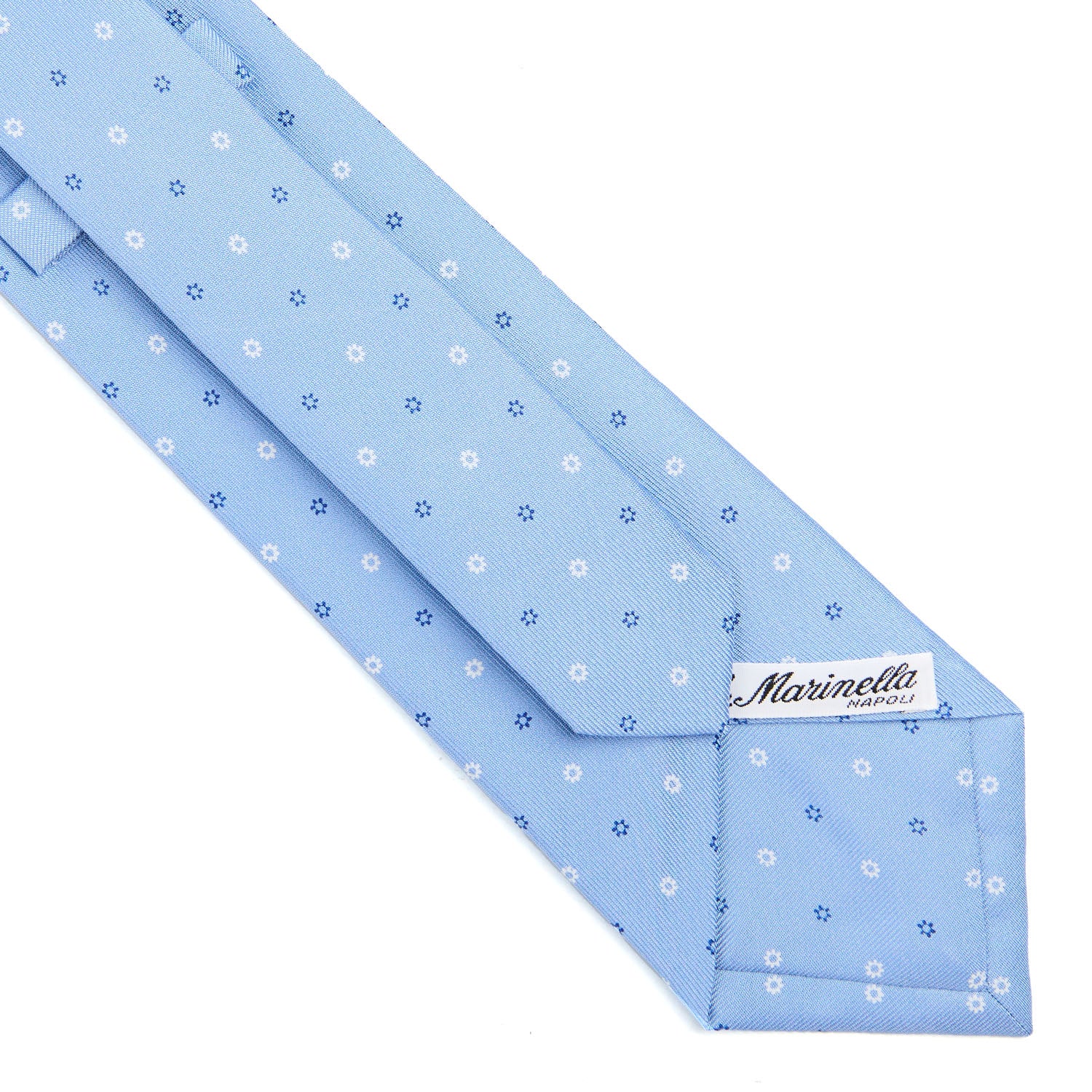 LIGHT BLUE CLASSIC SILK TIE - Image 4