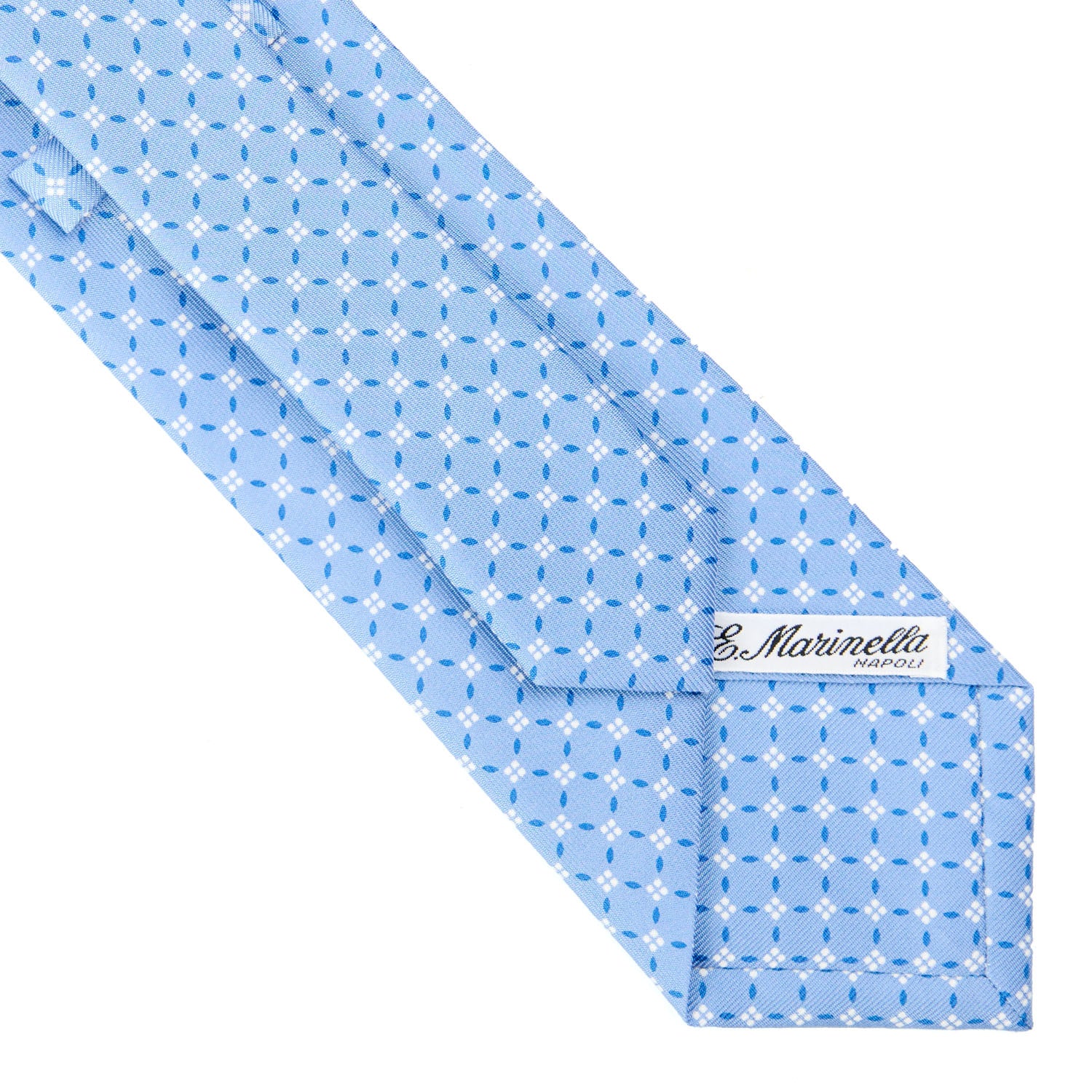 LIGHT BLUE CLASSIC SILK TIE - Image 4
