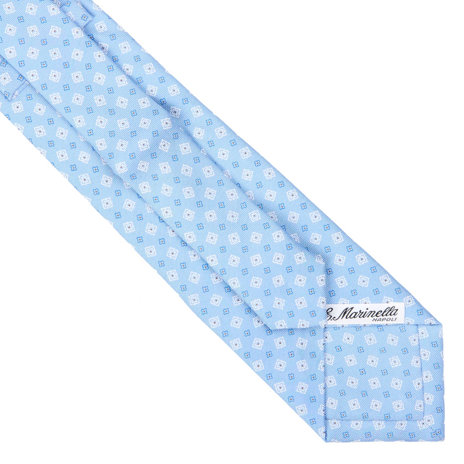 LIGHT BLUE EXTRA LONG SARTORIAL SILK TIE - Image 4