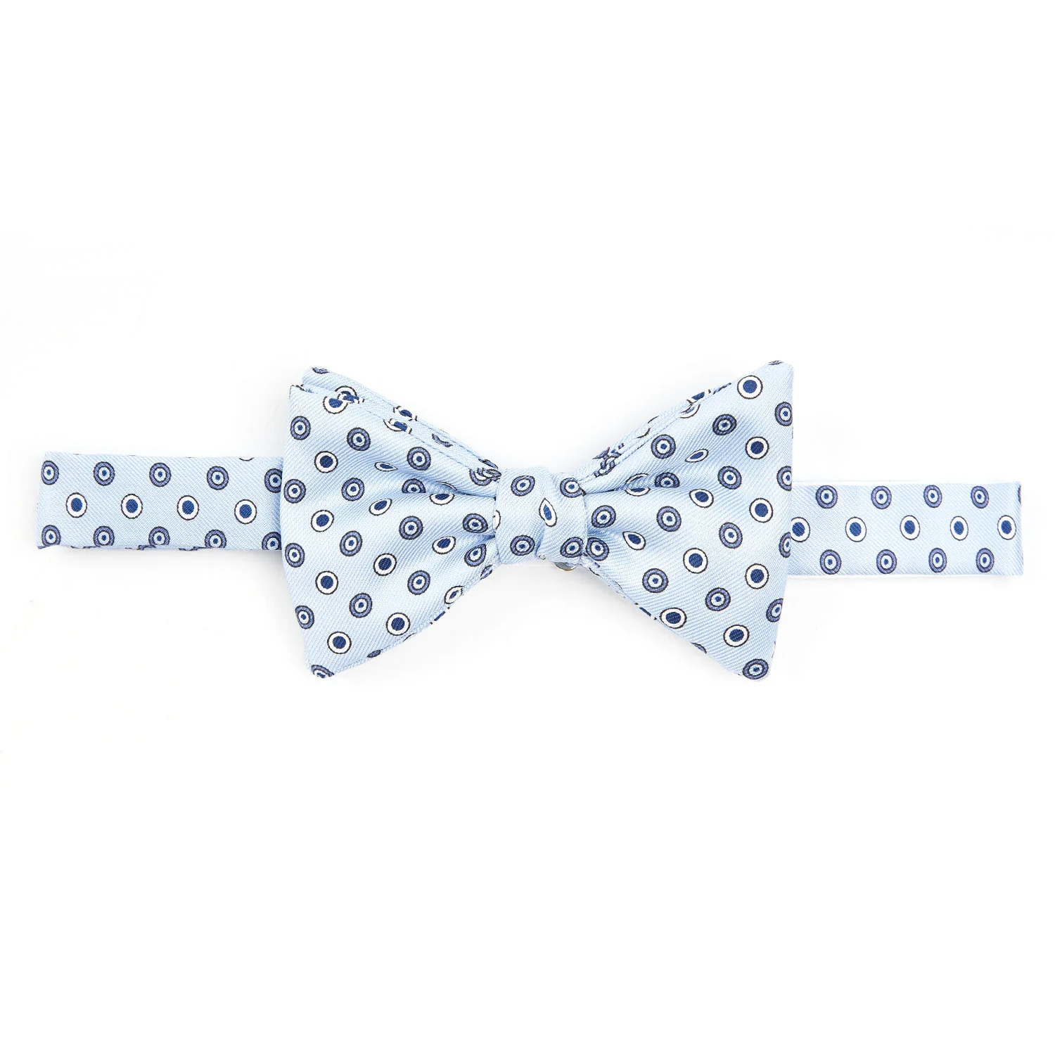 LIGHT BLUE PRE-KNOTTED SILK BOWTIE - Image 3