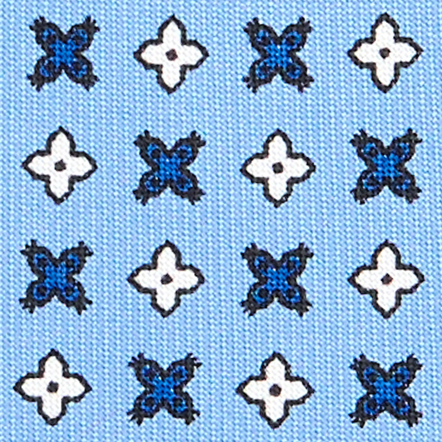 POWDER BLUE SARTORIAL 7 CM SILK TIE - Image 5