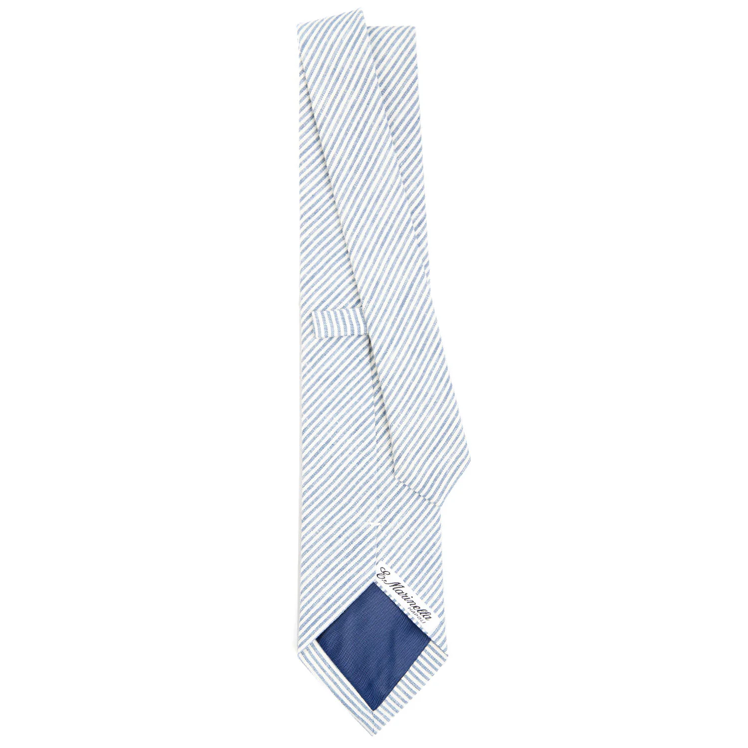 LIGHT BLUE SARTORIAL LINEN AND COTTON TIE - Image 3