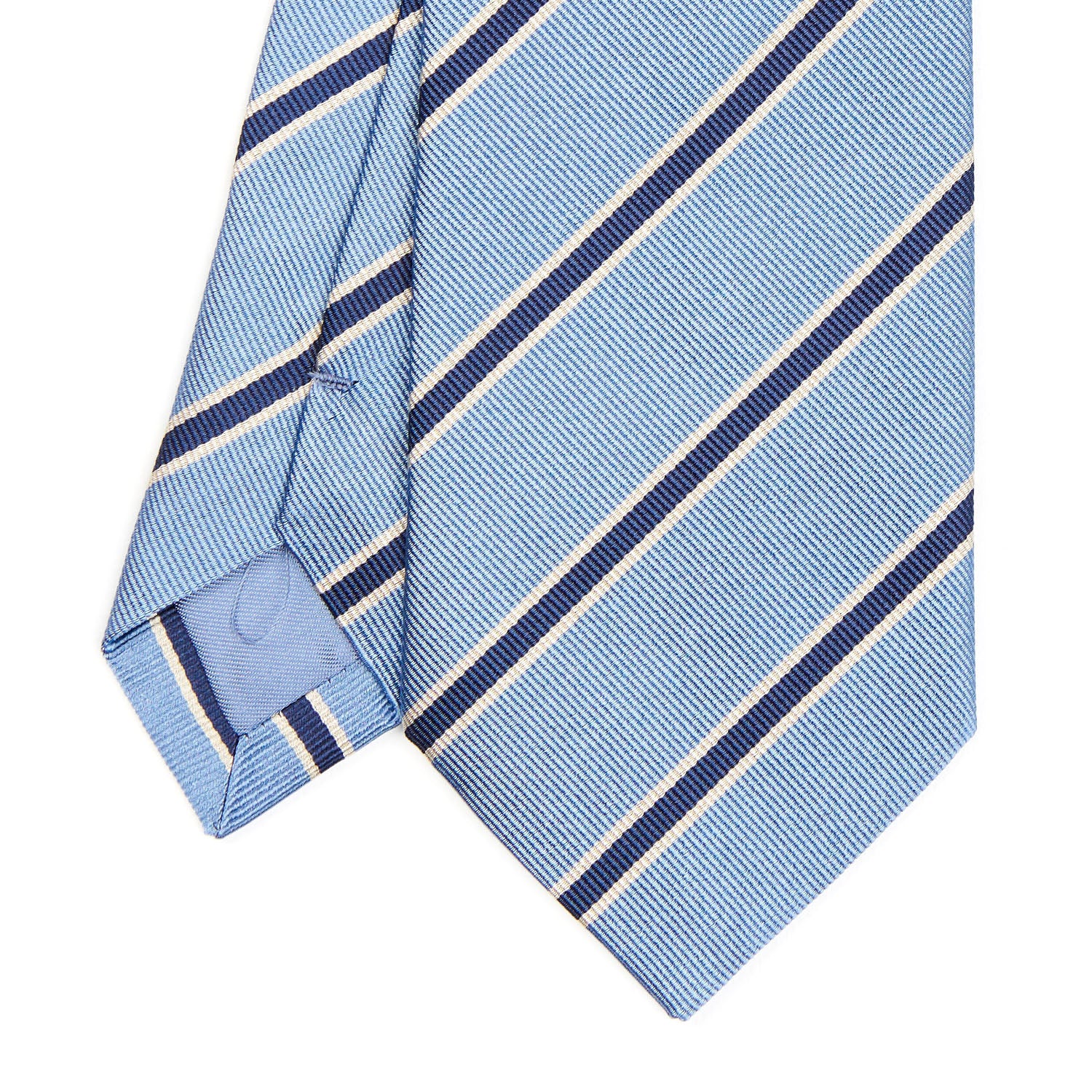 LIGHT BLUE REGIMENTAL SILK TIE