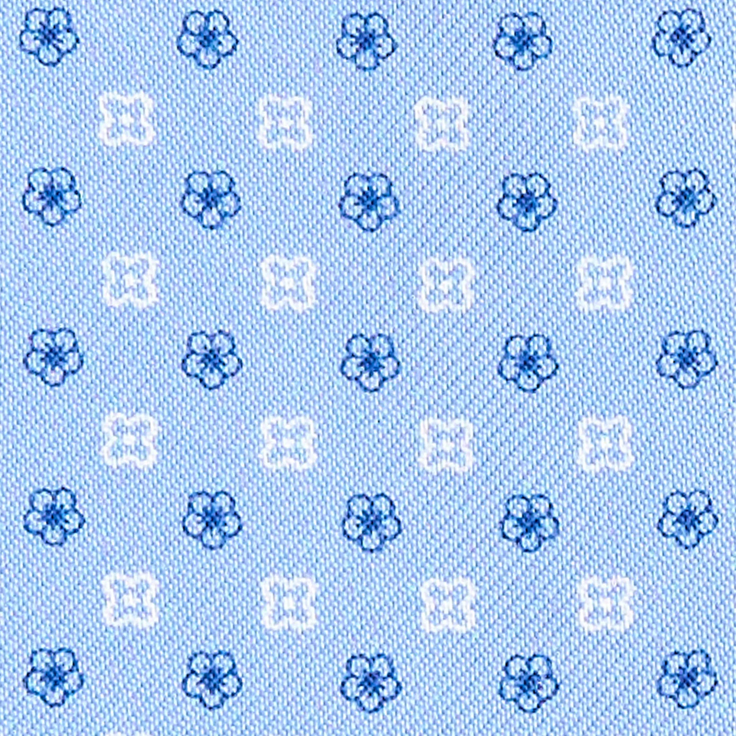 LIGHT BLUE SILK ASCOT TIE - Image 2