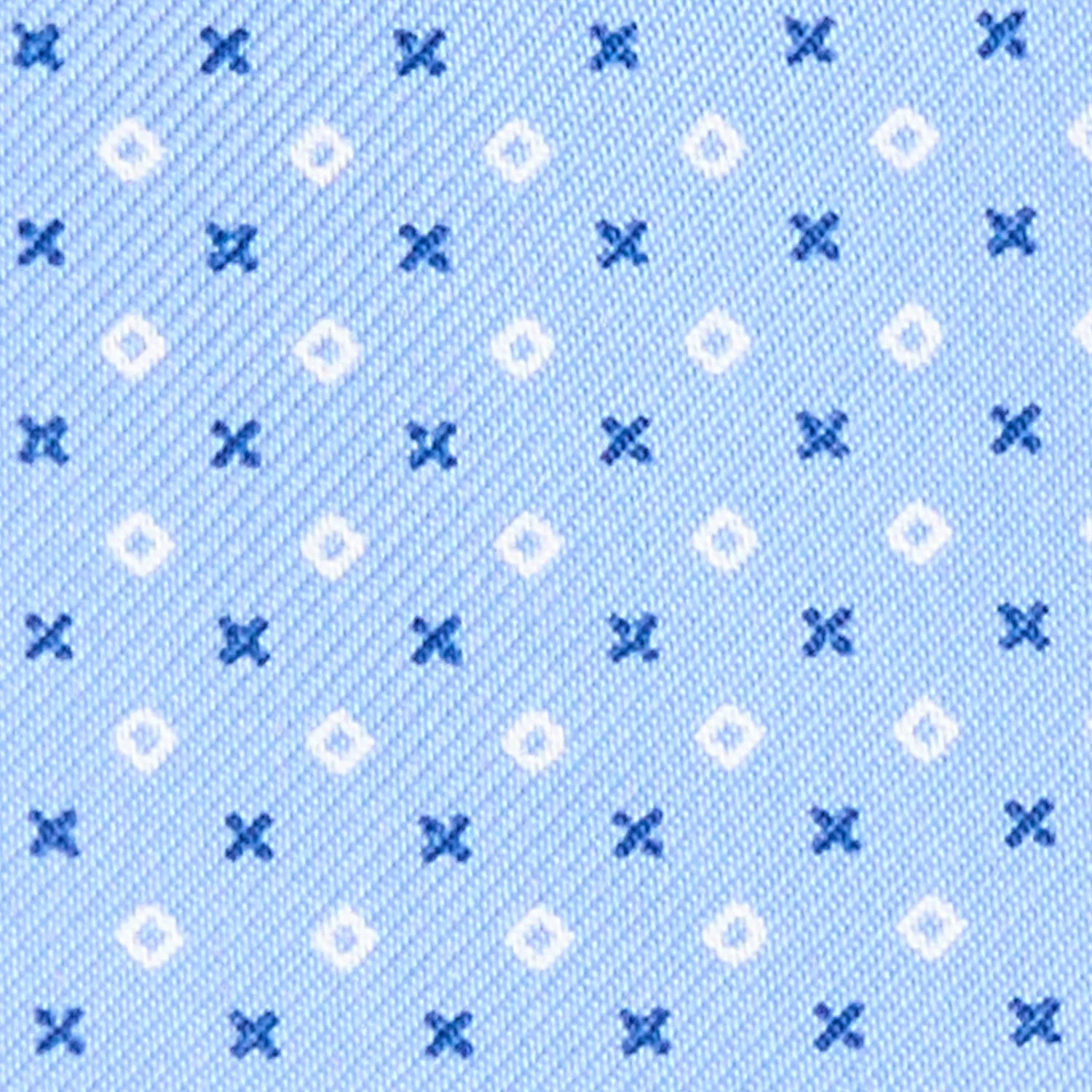 LIGHT BLUE SILK ASCOT TIE - Image 2