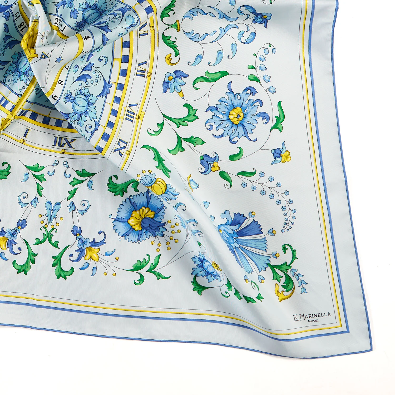 LIGHT BLUE SILK SCARF 90 - Image 3