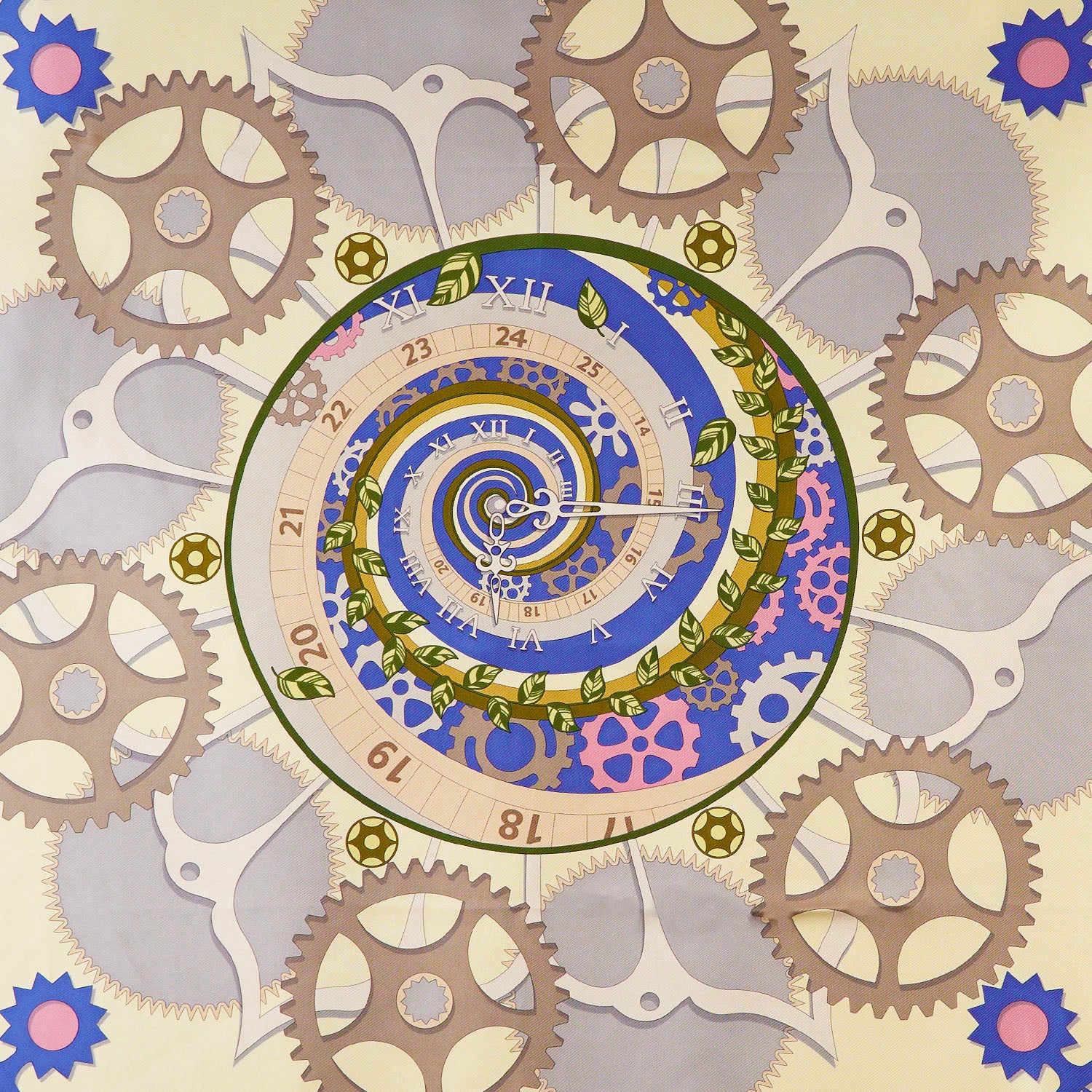 LIGHT BLUE SILK SCARF 90 - Image 2