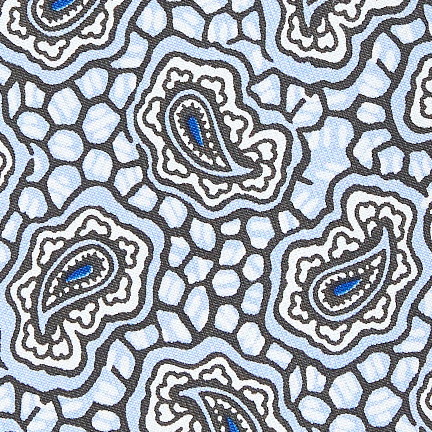 LIGHT BLUE SILK TIE - Image 4