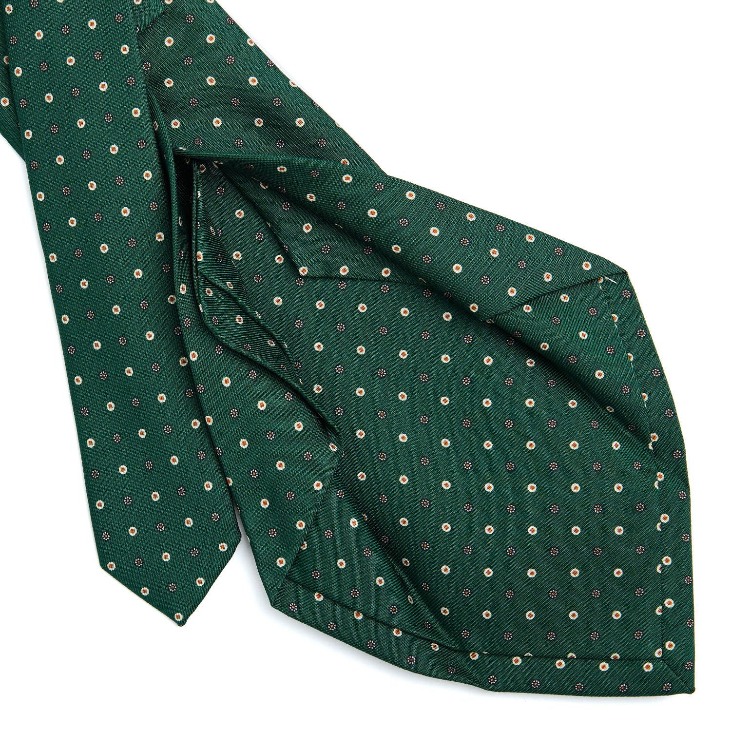 DARK GREEN 5 FOLD SARTORIAL SILK TIE