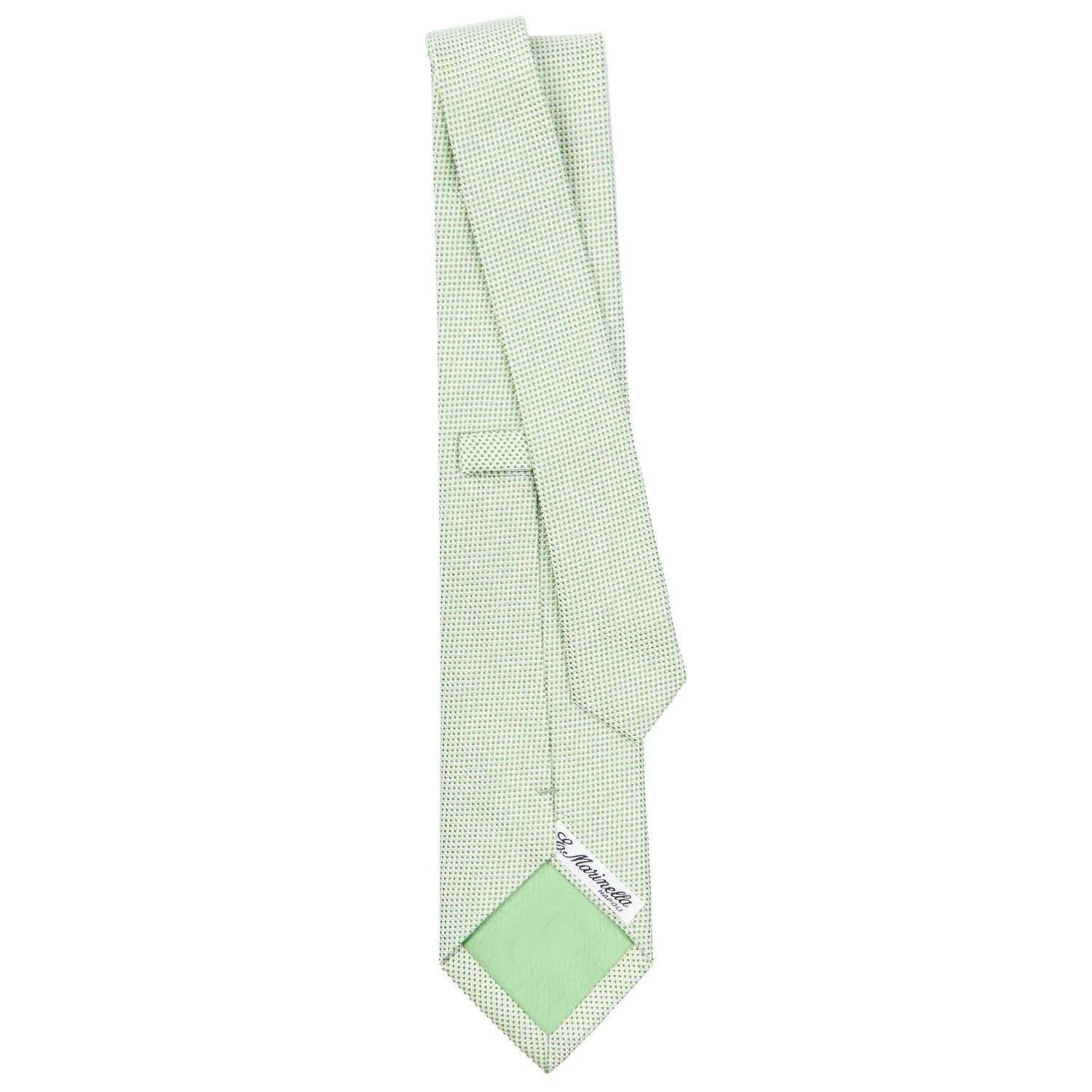 LIGHT GREEN CEREMONIAL JACQUARD SILK TIE - Image 3