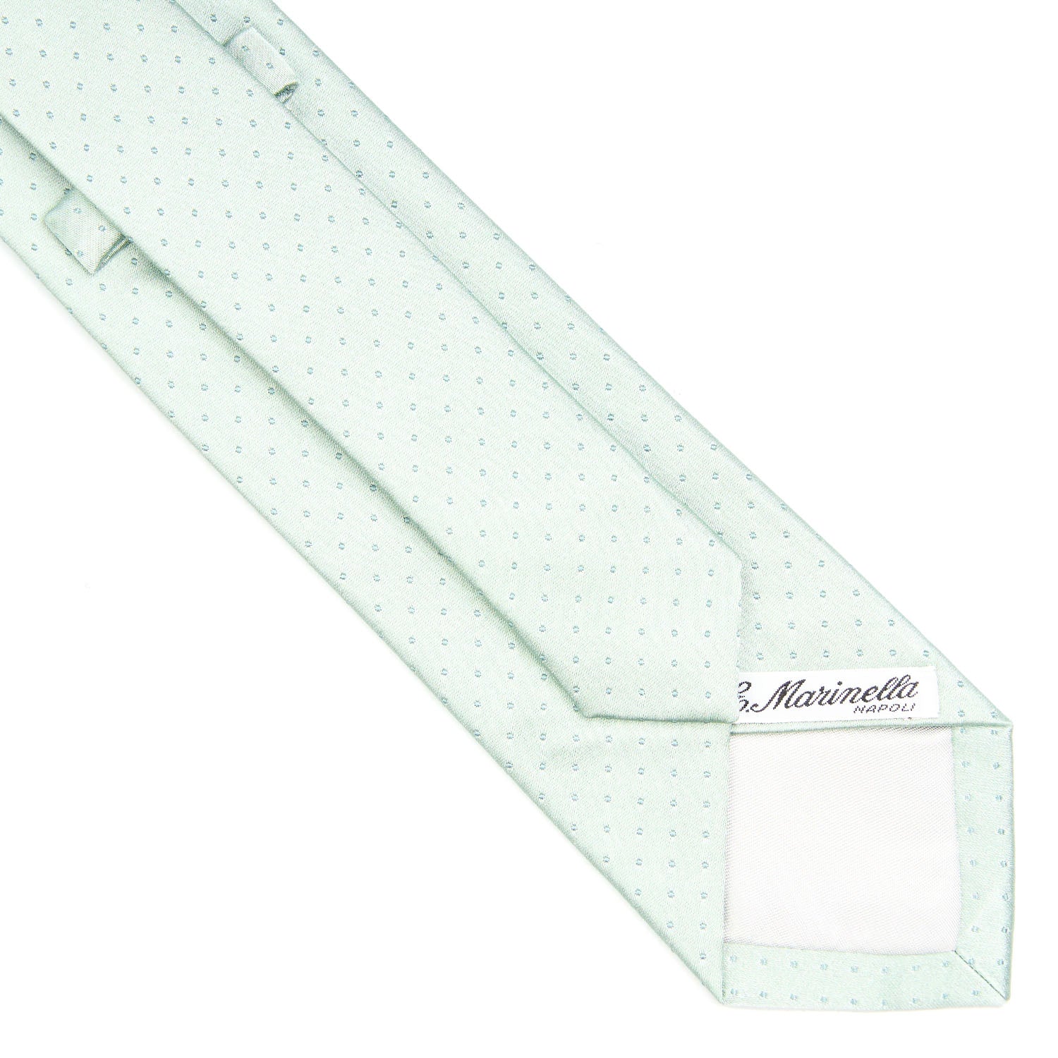 LIGHT GREEN CEREMONIAL SILK SATIN TIE - Image 4