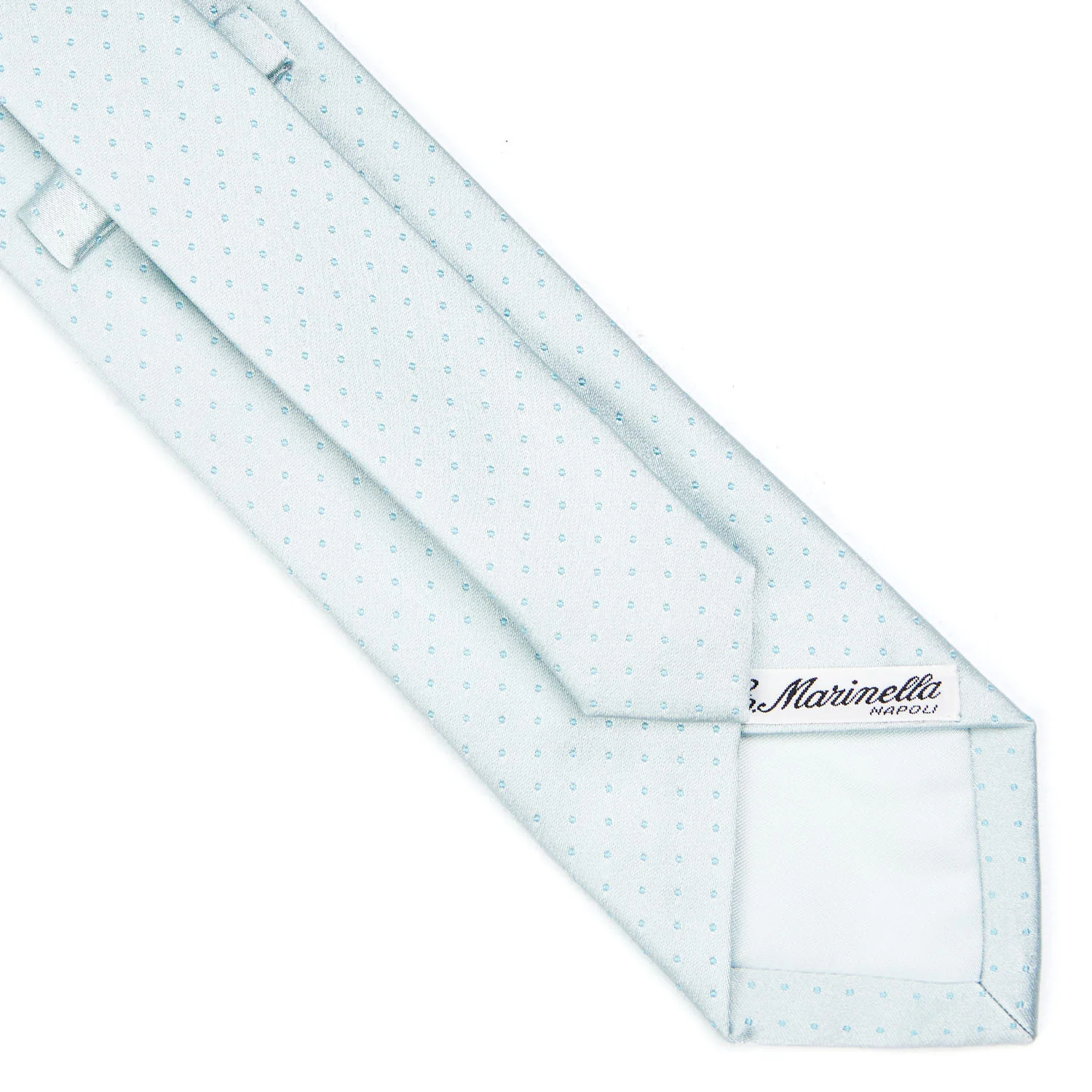 LIGHT GREEN CEREMONIAL SILK SATIN TIE - Image 4