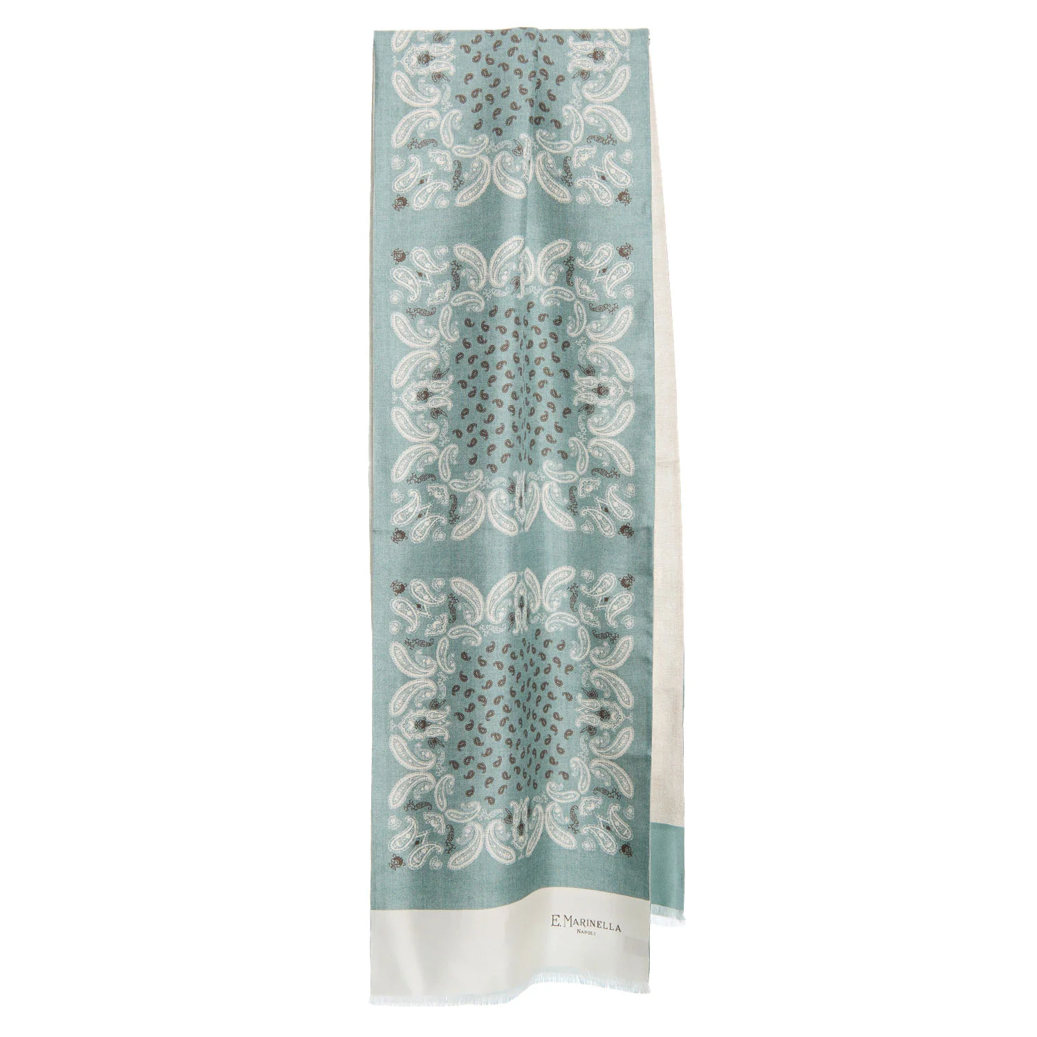 LIGHT GREEN DOUBLE SILK SCARF