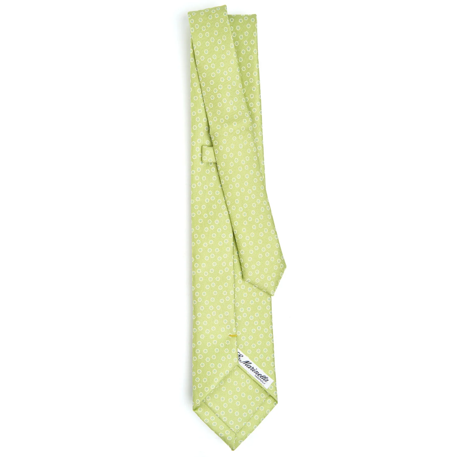 LIGHT GREEN EXTRA LONG SARTORIAL SILK TIE - Image 3