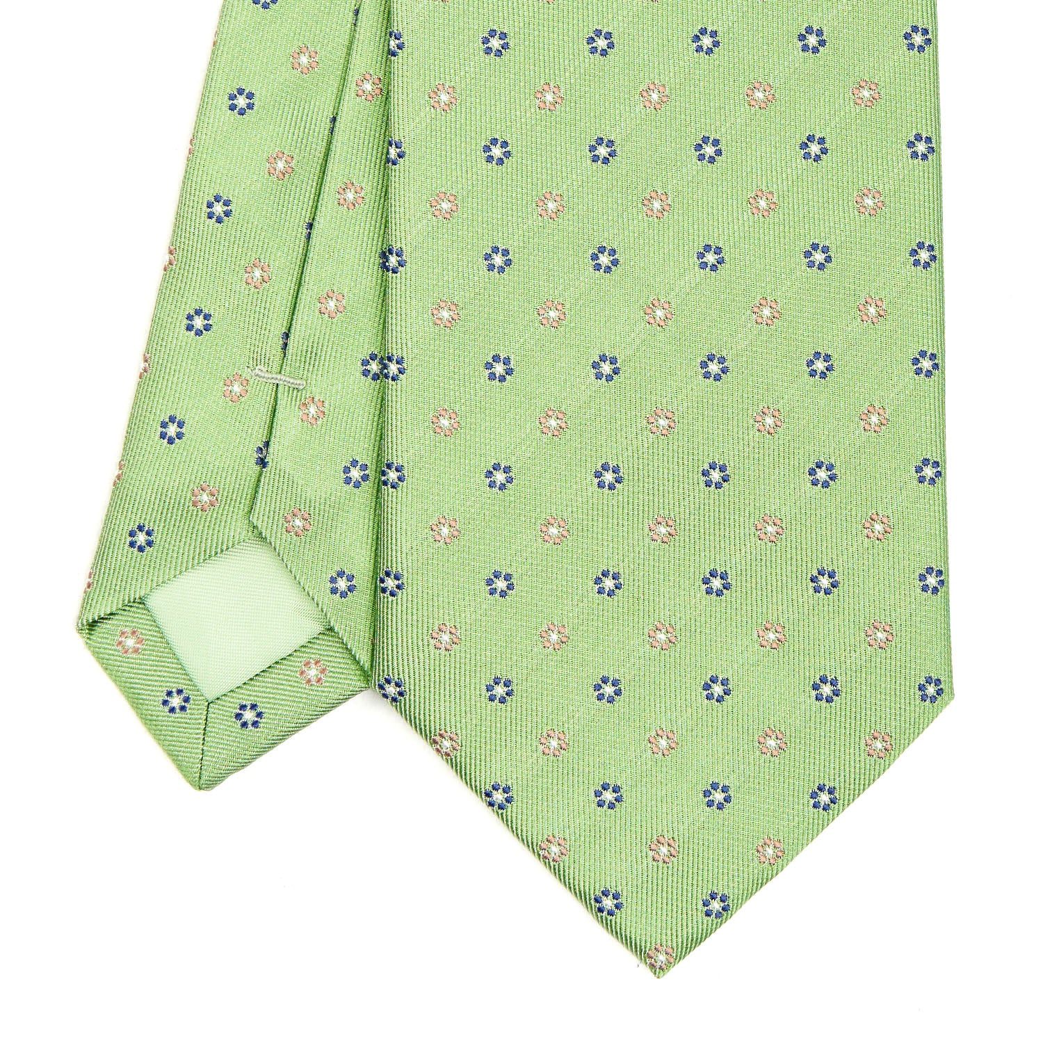 LIGHT GREEN SARTORIAL JACQUARD SILK TIE