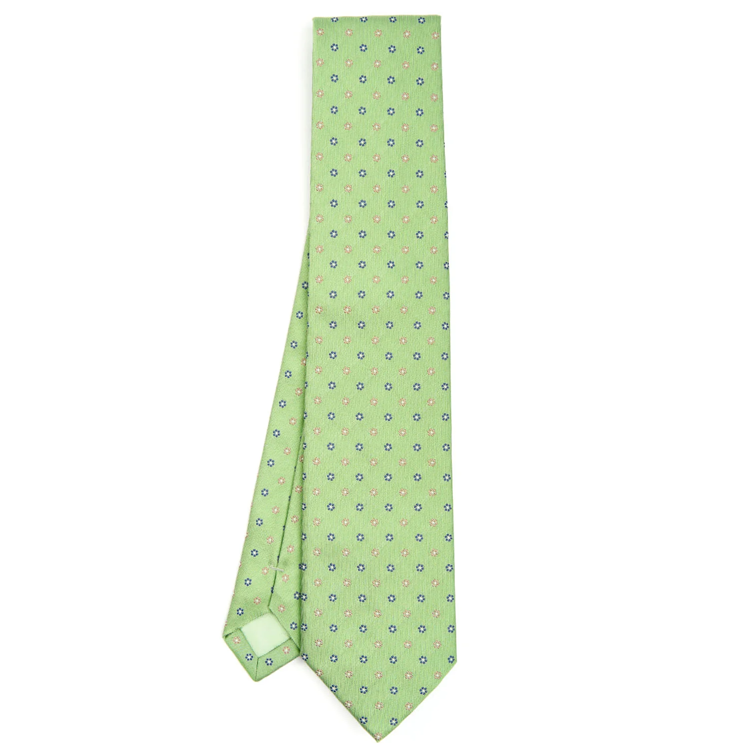 LIGHT GREEN SARTORIAL JACQUARD SILK TIE - Image 2