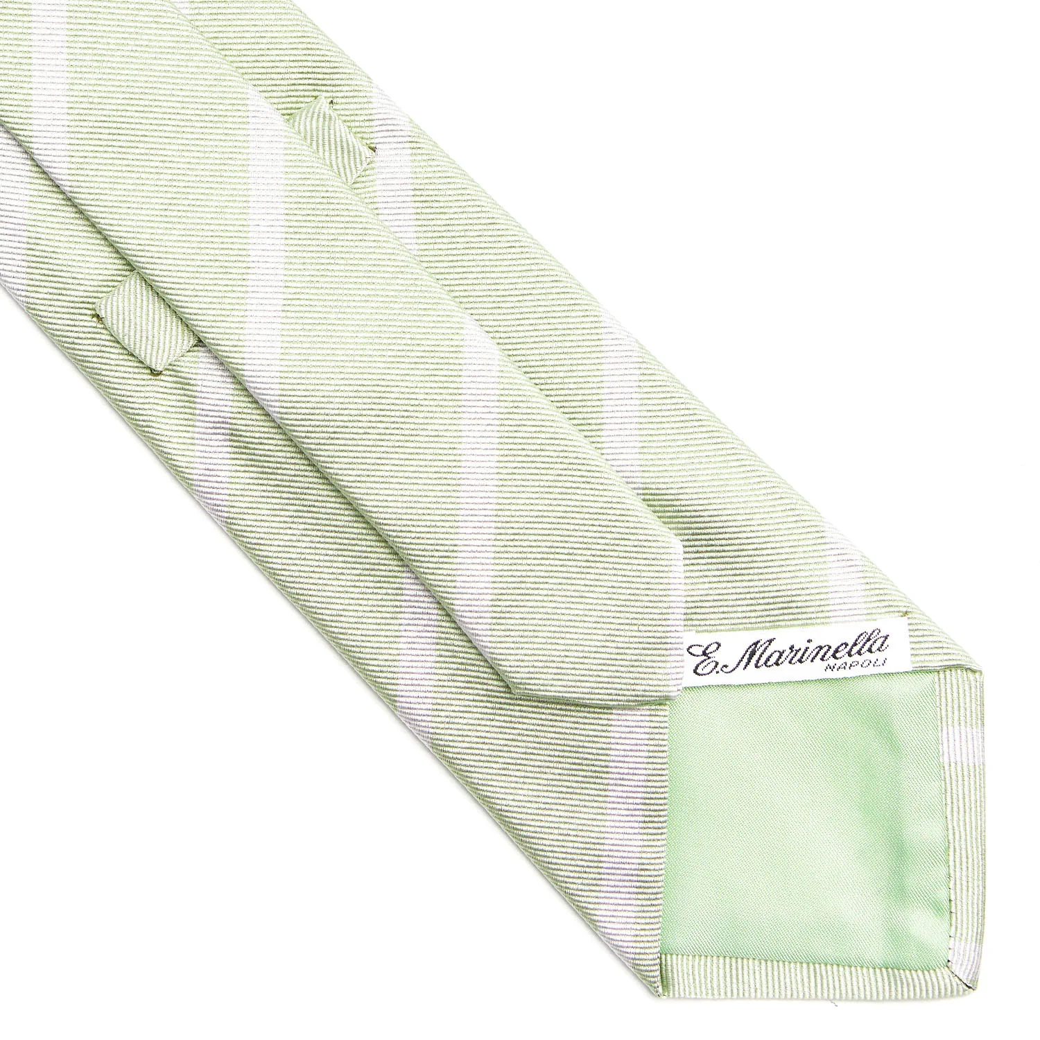 LIGHT GREEN REGIMENTAL SILK TIE - Image 4