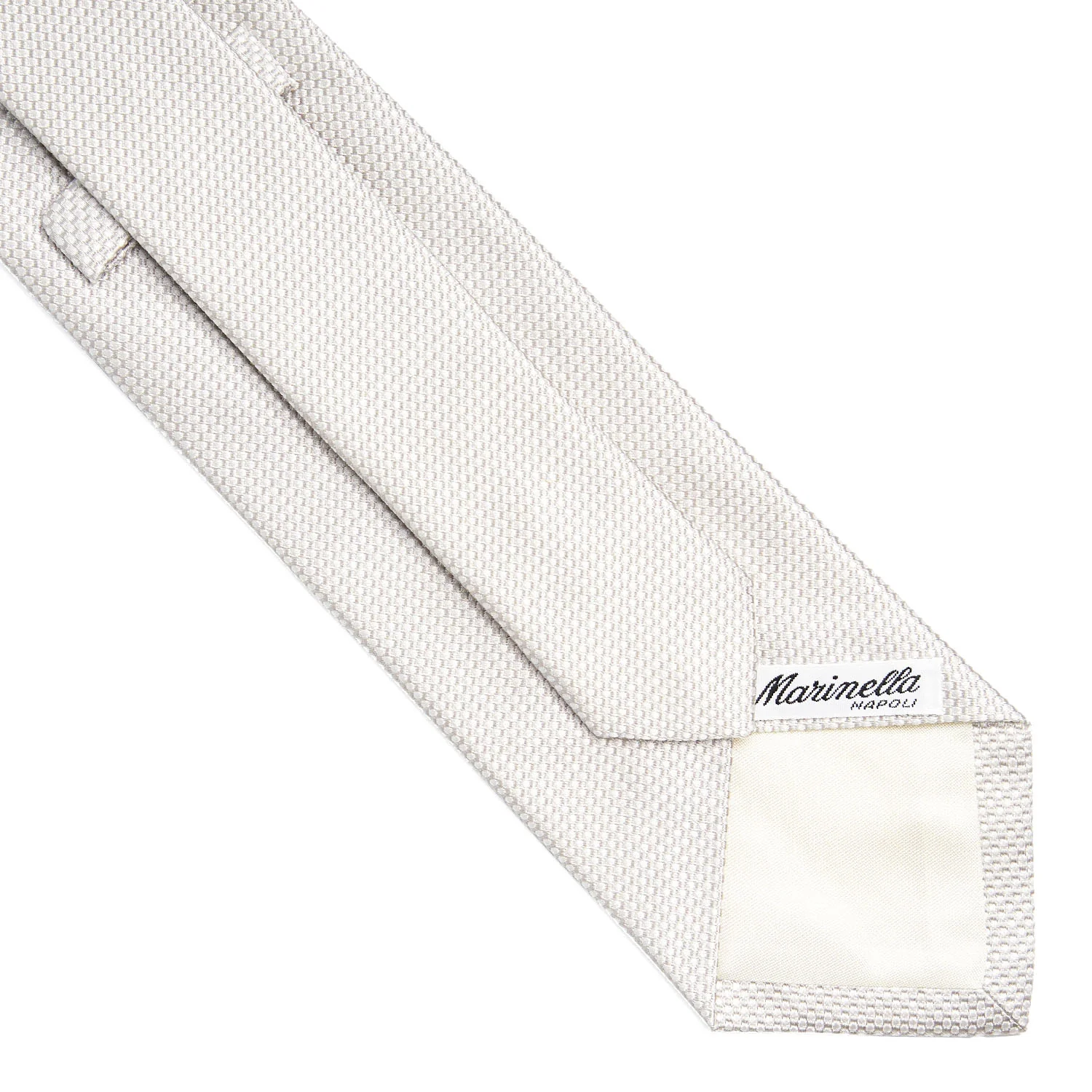 LIGHT GREY CEREMONIAL TIE - Image 4