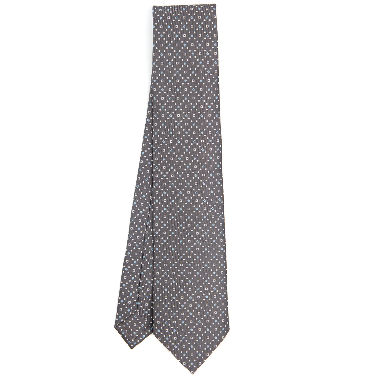 LIGHT GREY CLASSIC SILK TIE - Image 2