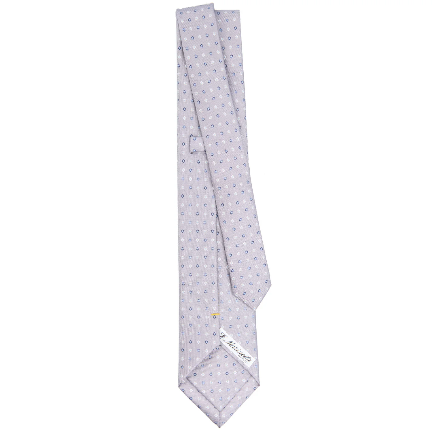 LIGHT GREY EXTRA LONG SARTORIAL SILK TIE - Image 3