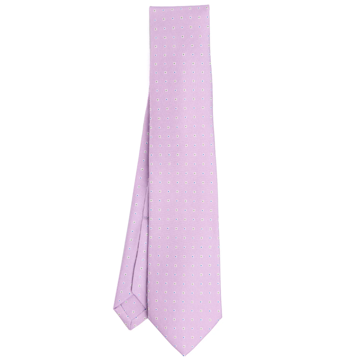LILAC 5 FOLD SARTORIAL SILK TIE - Image 2