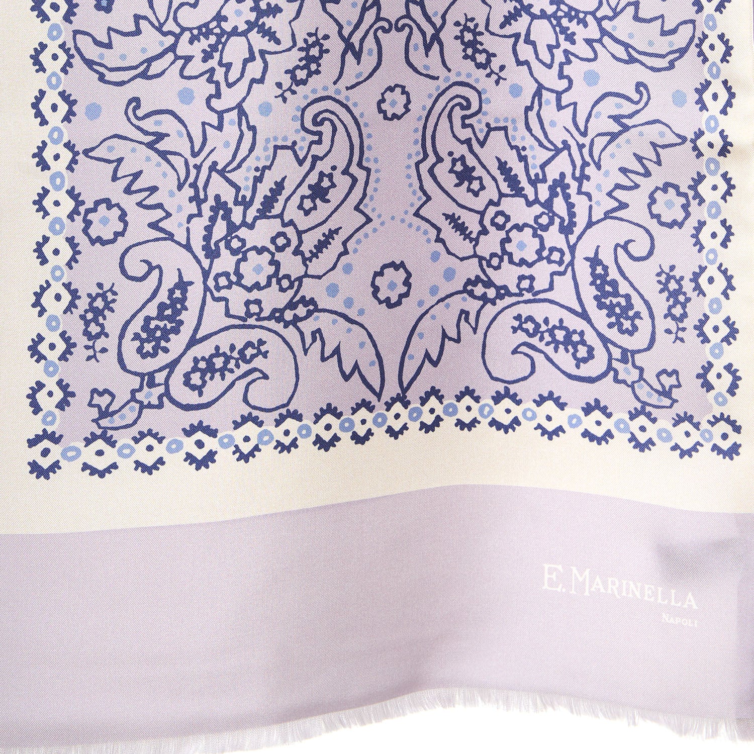 LILAC DOUBLE SILK SCARF - Image 3