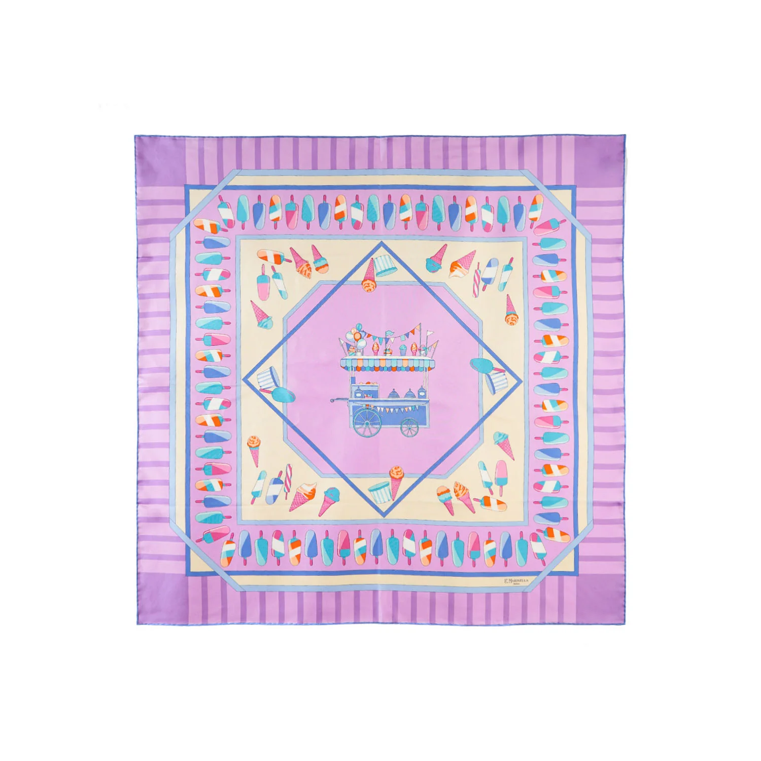 LILAC SILK SCARF 90