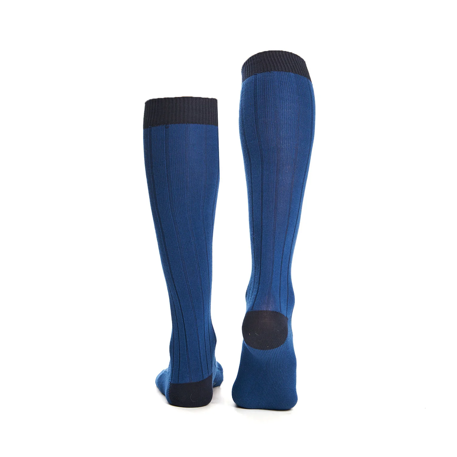 LONG BLUETTE AND BLUE BICOLOR COTTON SOCKS - Image 3